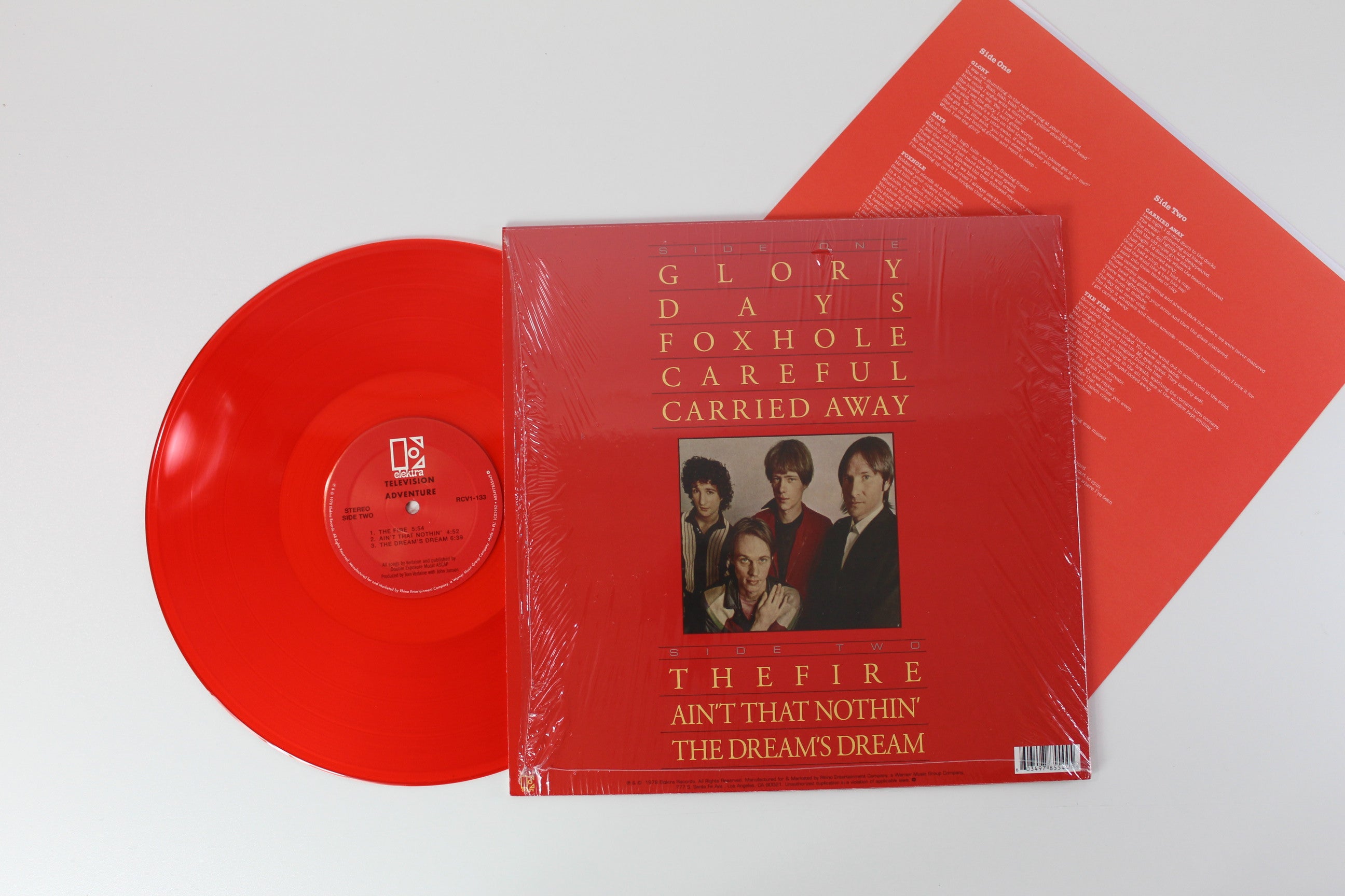 Television - Adventure on Elektra Rhino Ltd Red Vinyl Reissue