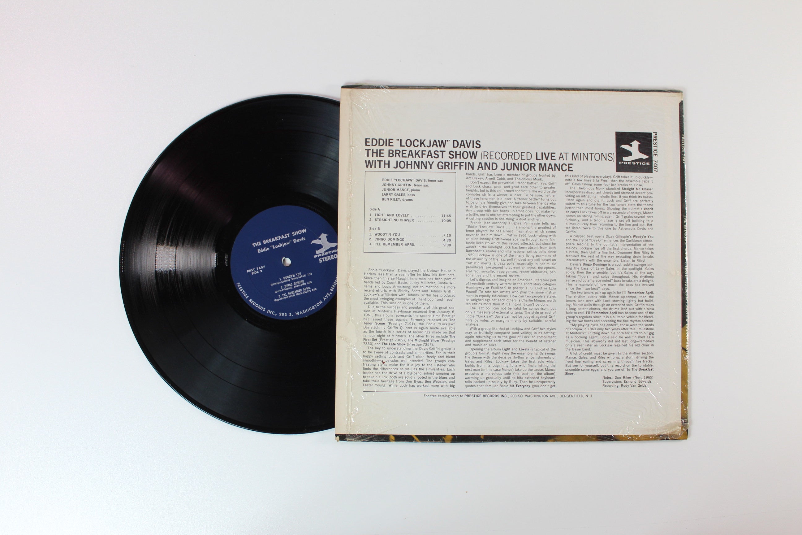 Eddie "Lockjaw" Davis - The Breakfast Show (Recorded Live At Mintons) on Prestige Stereo Reissue
