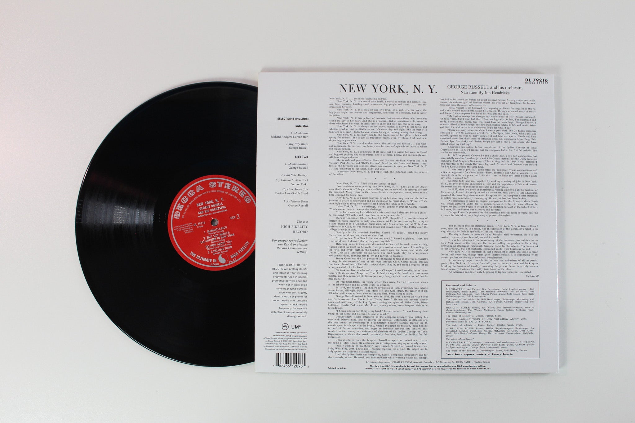 George Russell Orchestra - New York, N.Y. on Decca Verve Acoustic Sounds Series Reissue