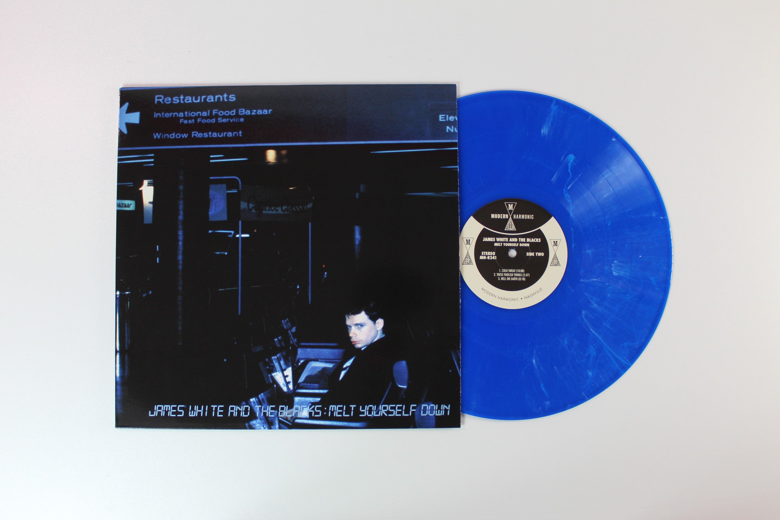 James White & The Blacks - Melt Yourself Down on Modern Harmonic Ltd Blue With White Smoke Reissue