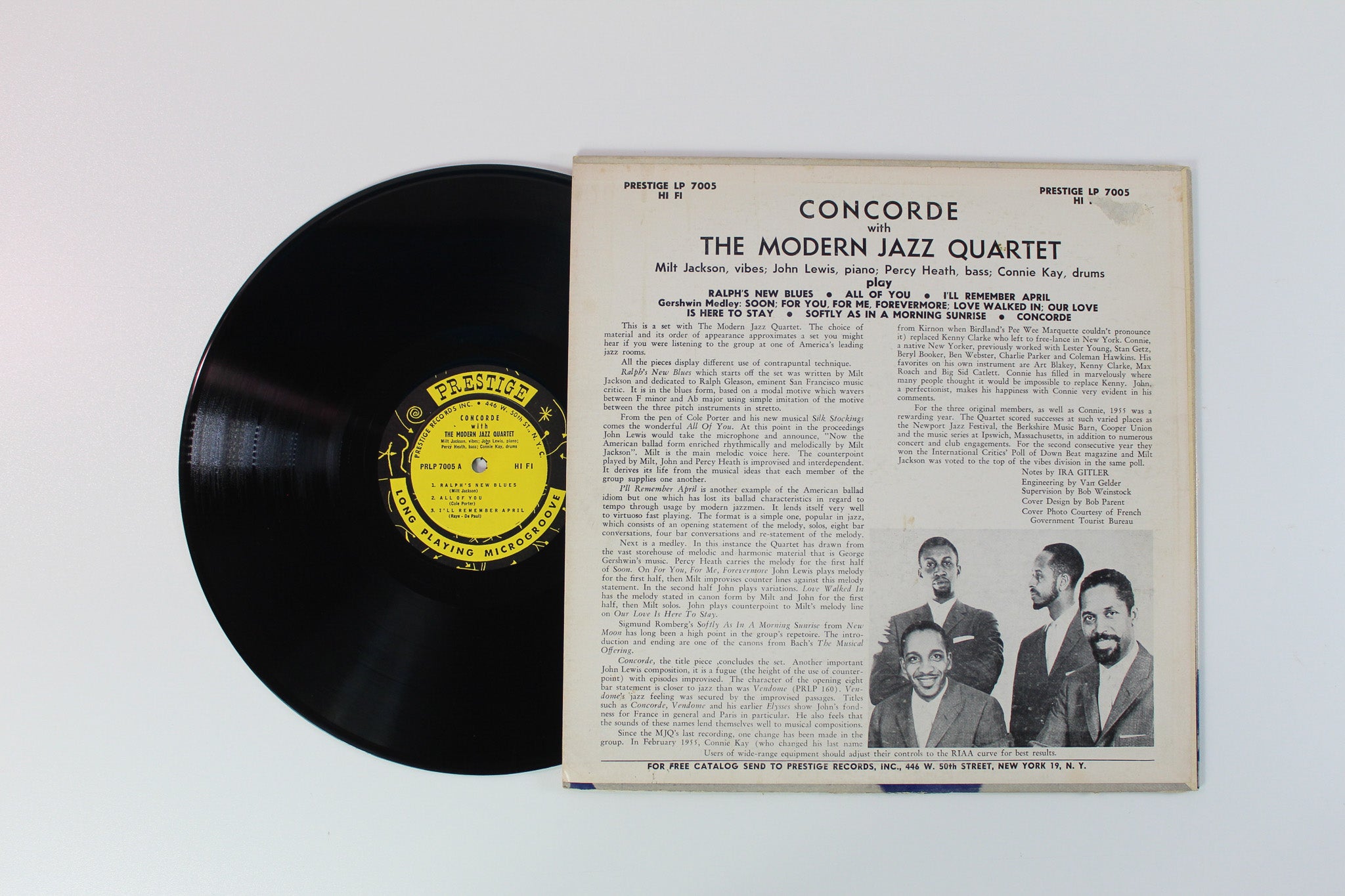 The Modern Jazz Quartet - Concorde on Prestige W 50th Mono Deep Groove