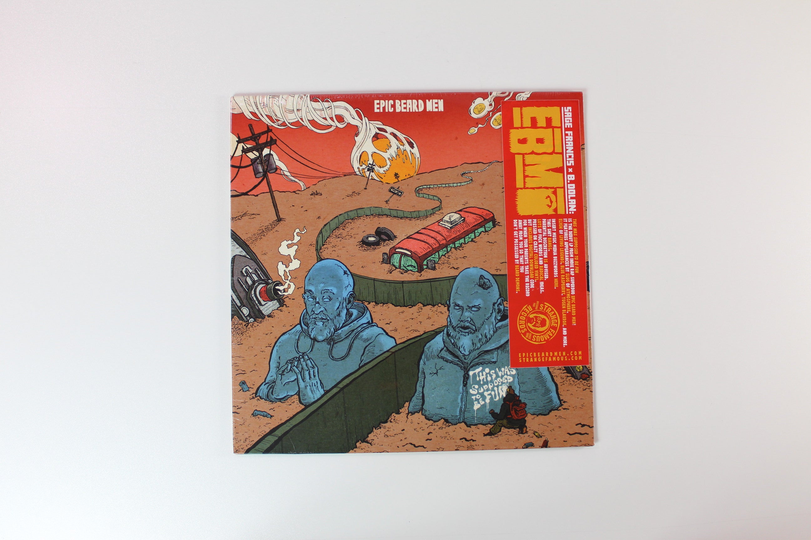 Epic Beard Men - This Was Supposed To Be Fun on Strange Famous Colored Vinyl Sealed