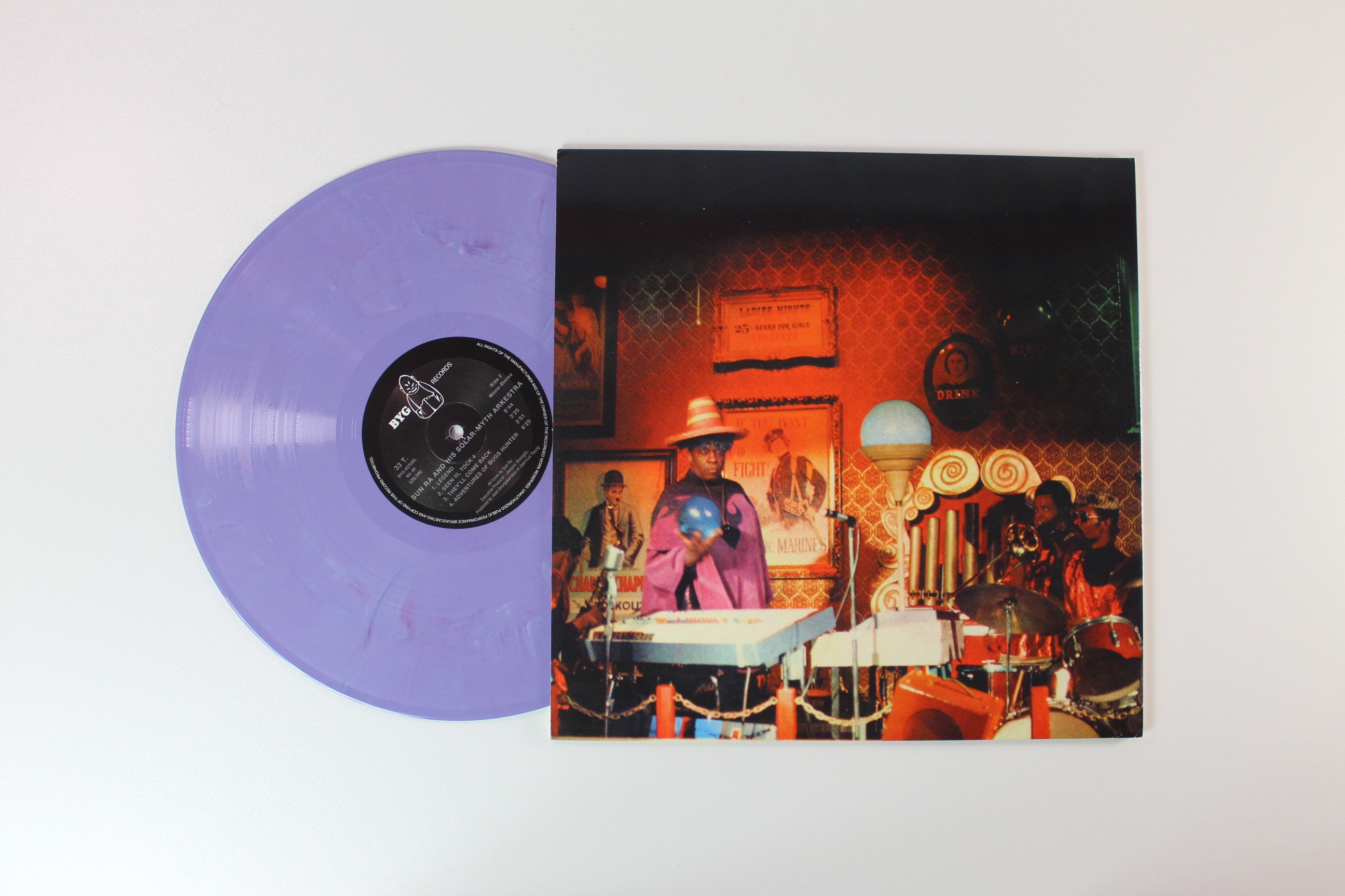 The Sun Ra Arkestra - The Solar-Myth Approach Vol. 1 on BYG Lavender Vinyl Reissue