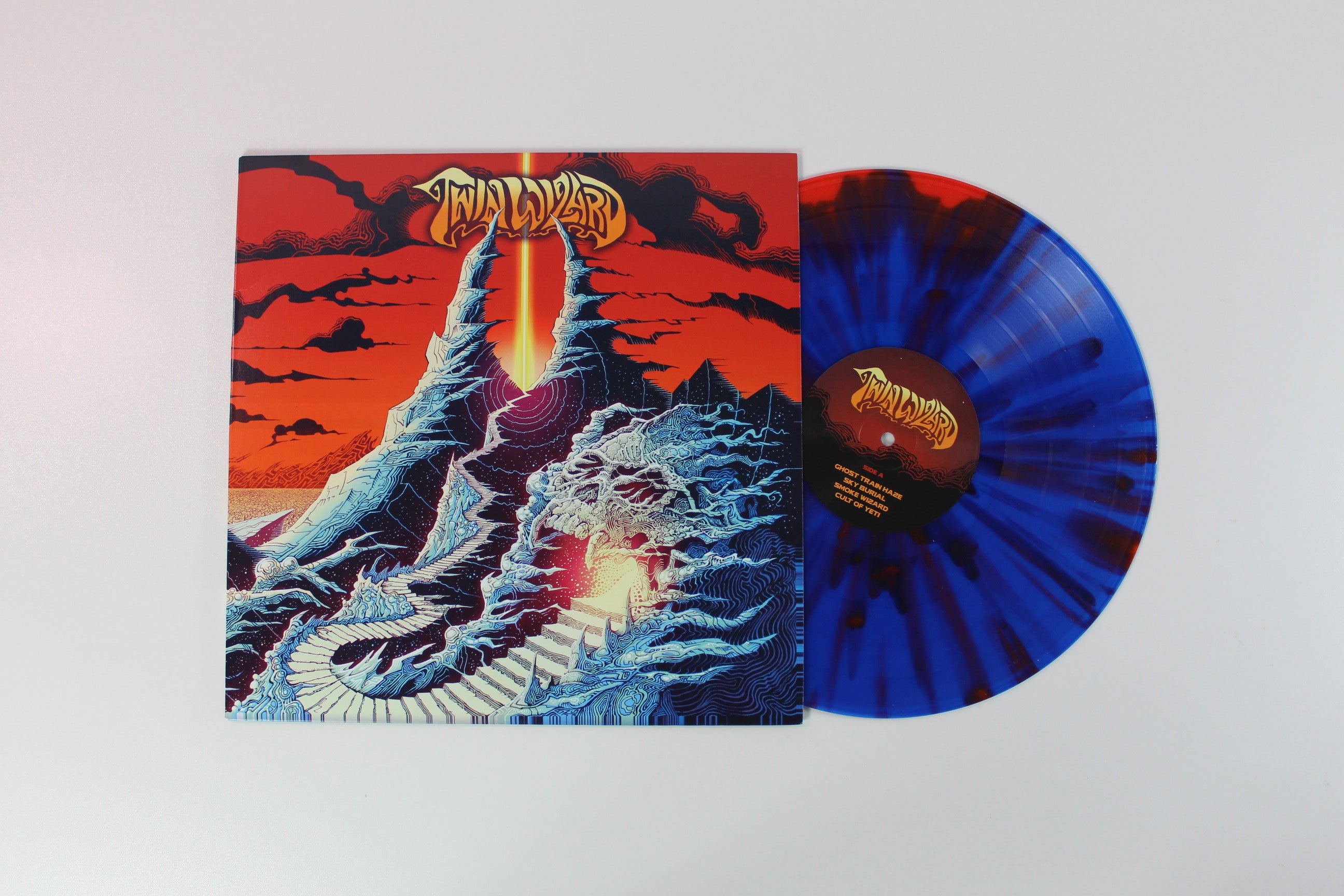 Twin Wizard - Glacial Gods Private Press Ltd Blue/Red Splatter