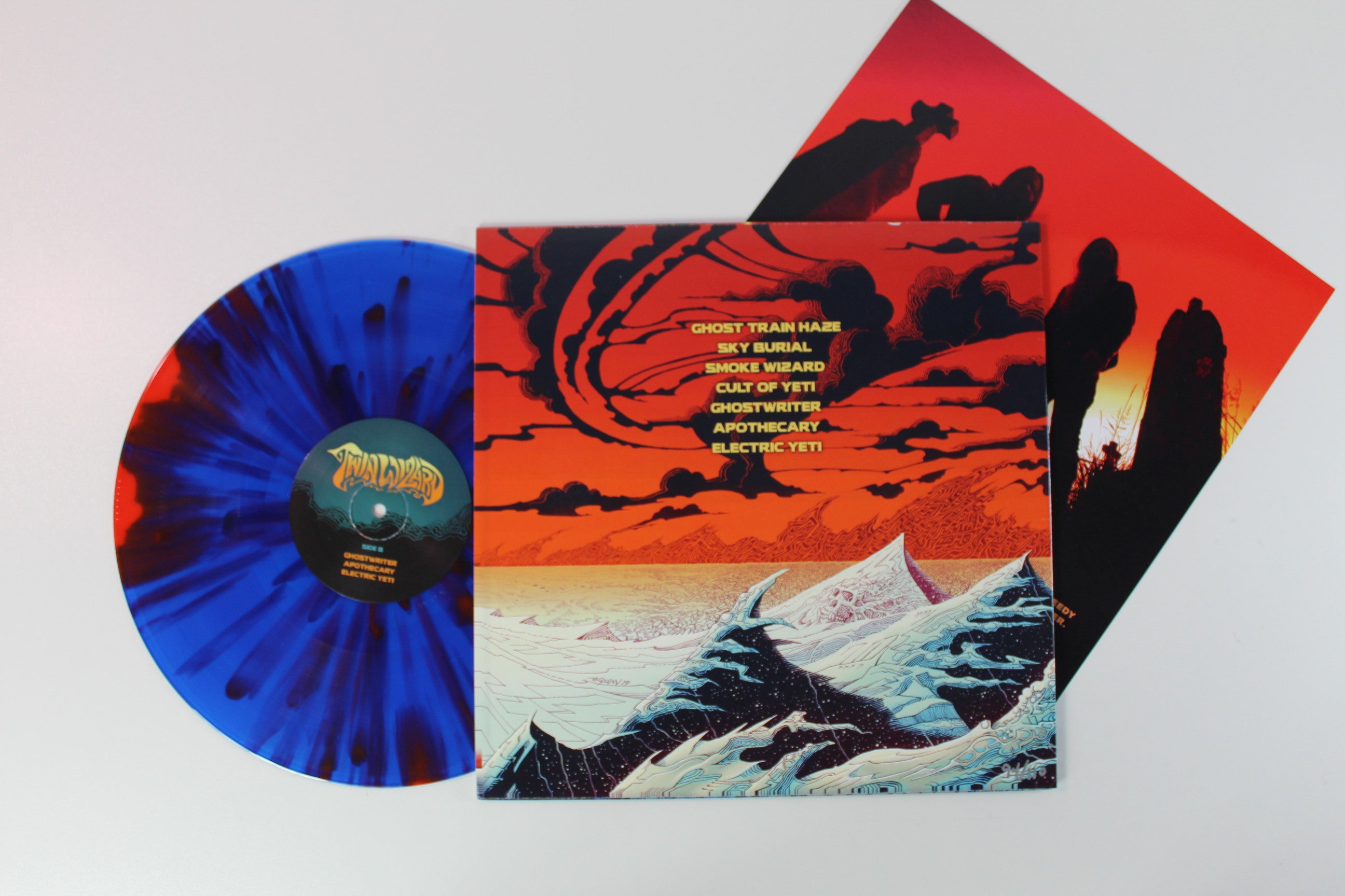 Twin Wizard - Glacial Gods Private Press Ltd Blue/Red Splatter