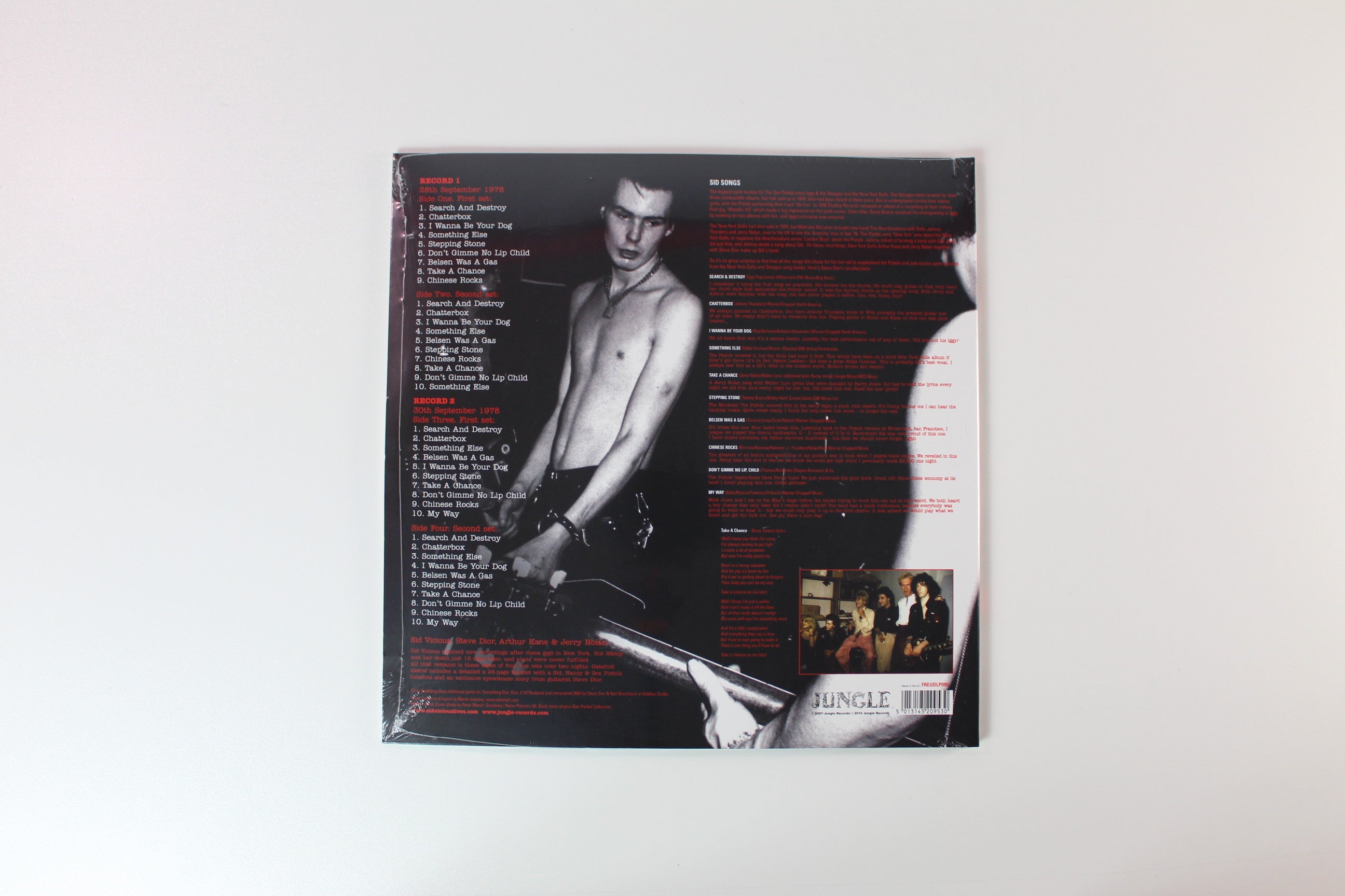 Sid Vicious - Sid Lives on Jungle Records RSD BF 2019 Red/White/Blue Vinyl Reissue Sealed