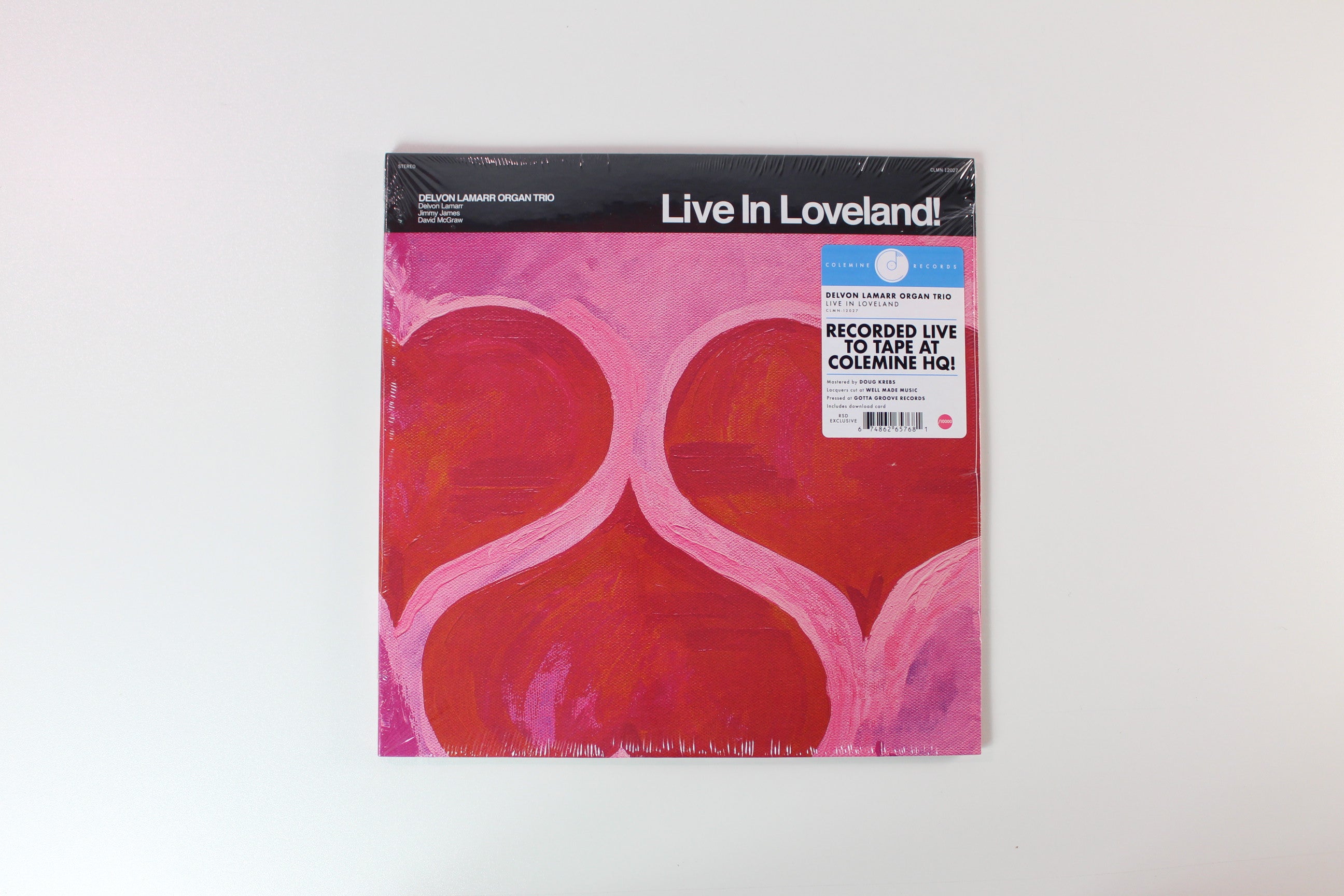 Delvon Lamarr Organ Trio - Live In Loveland! on Colemine RSD 2022 Ltd 45 RPM Pink Swirl Vinyl Sealed