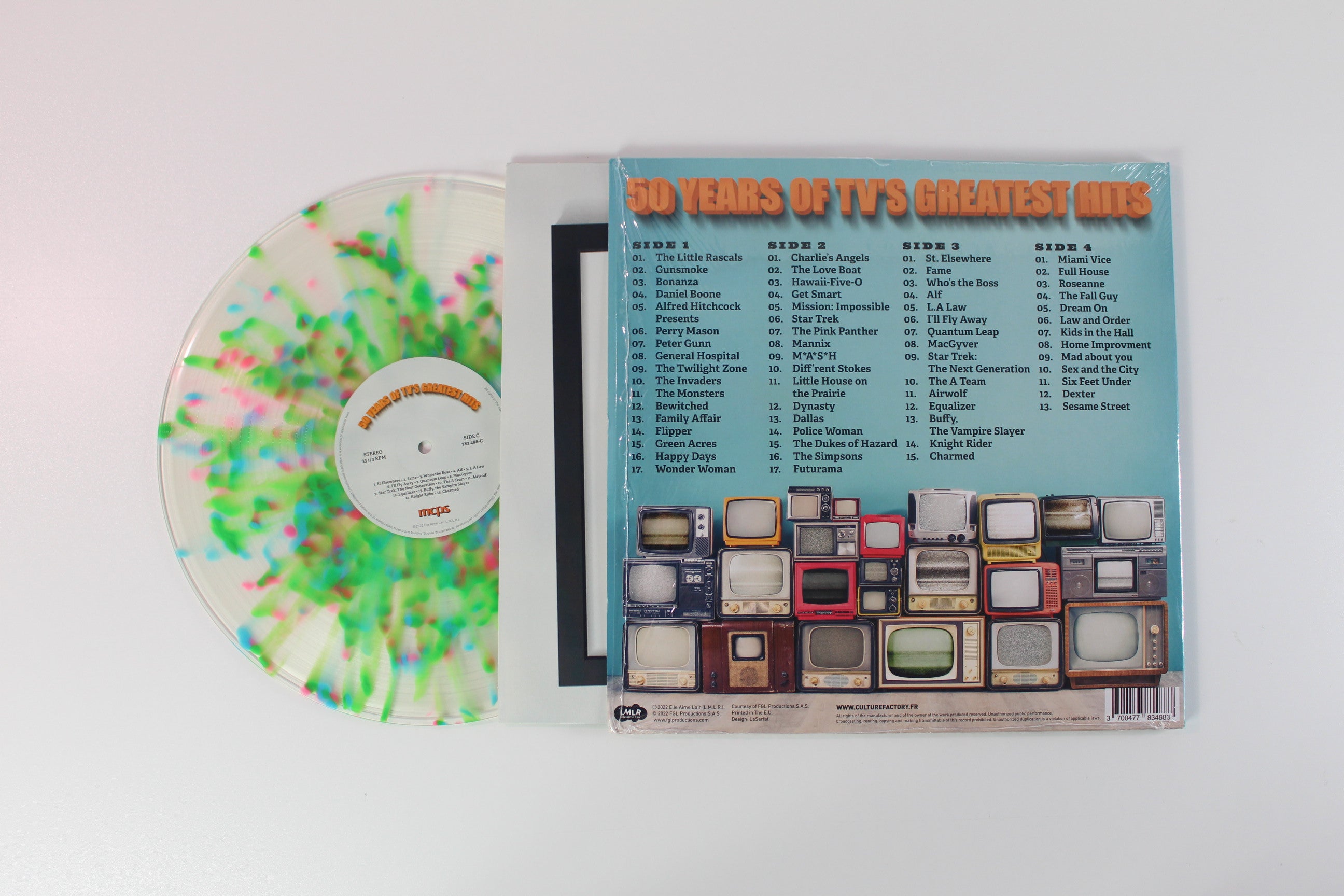 Various - 50 Years Of TV's Greatest Hits on Lmlr RSD 2022 Ltd Splatter Vinyl
