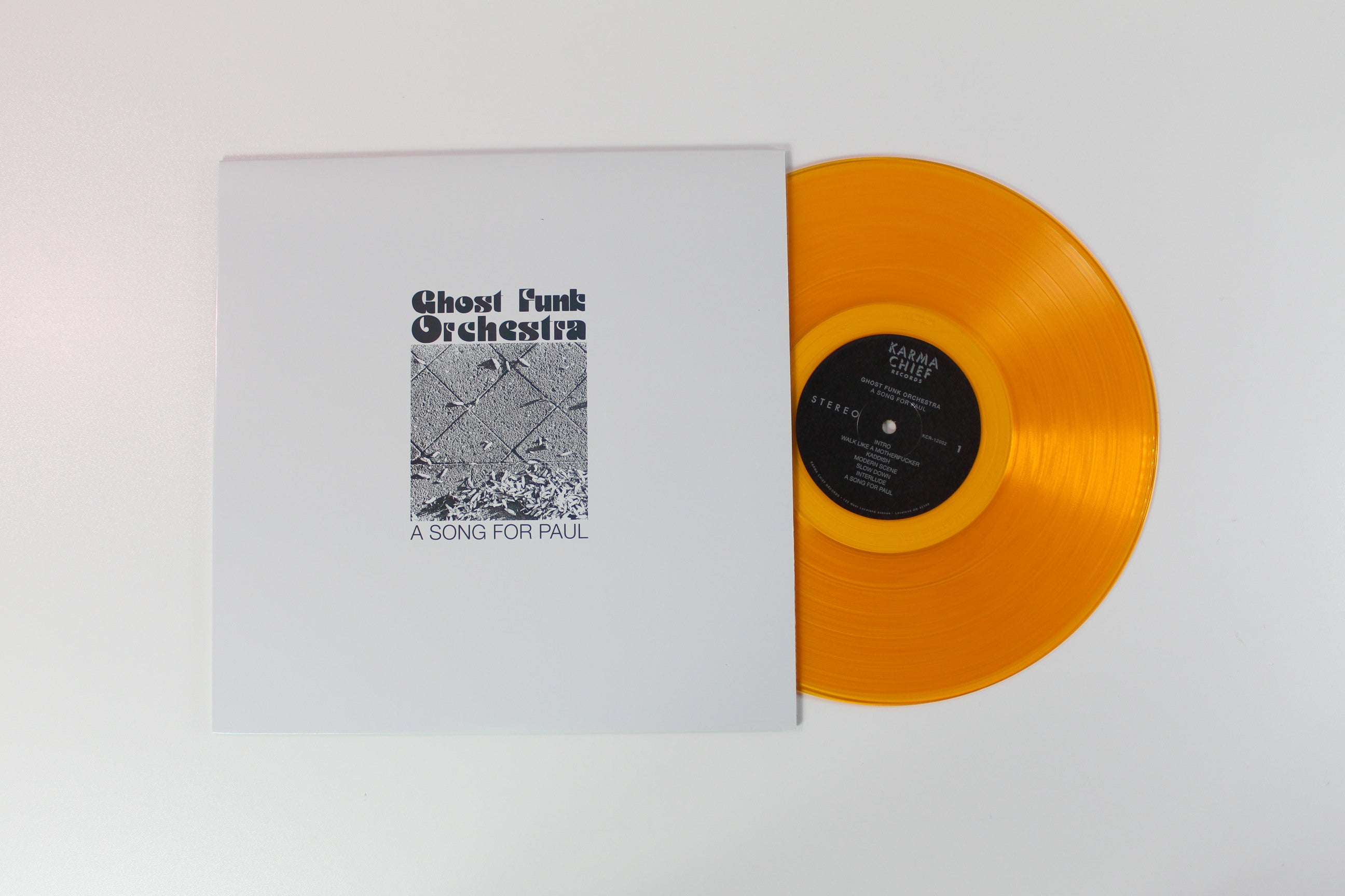 Ghost Funk Orchestra - A Song For Paul on Karma Chief Ltd Numbered Gold Vinyl