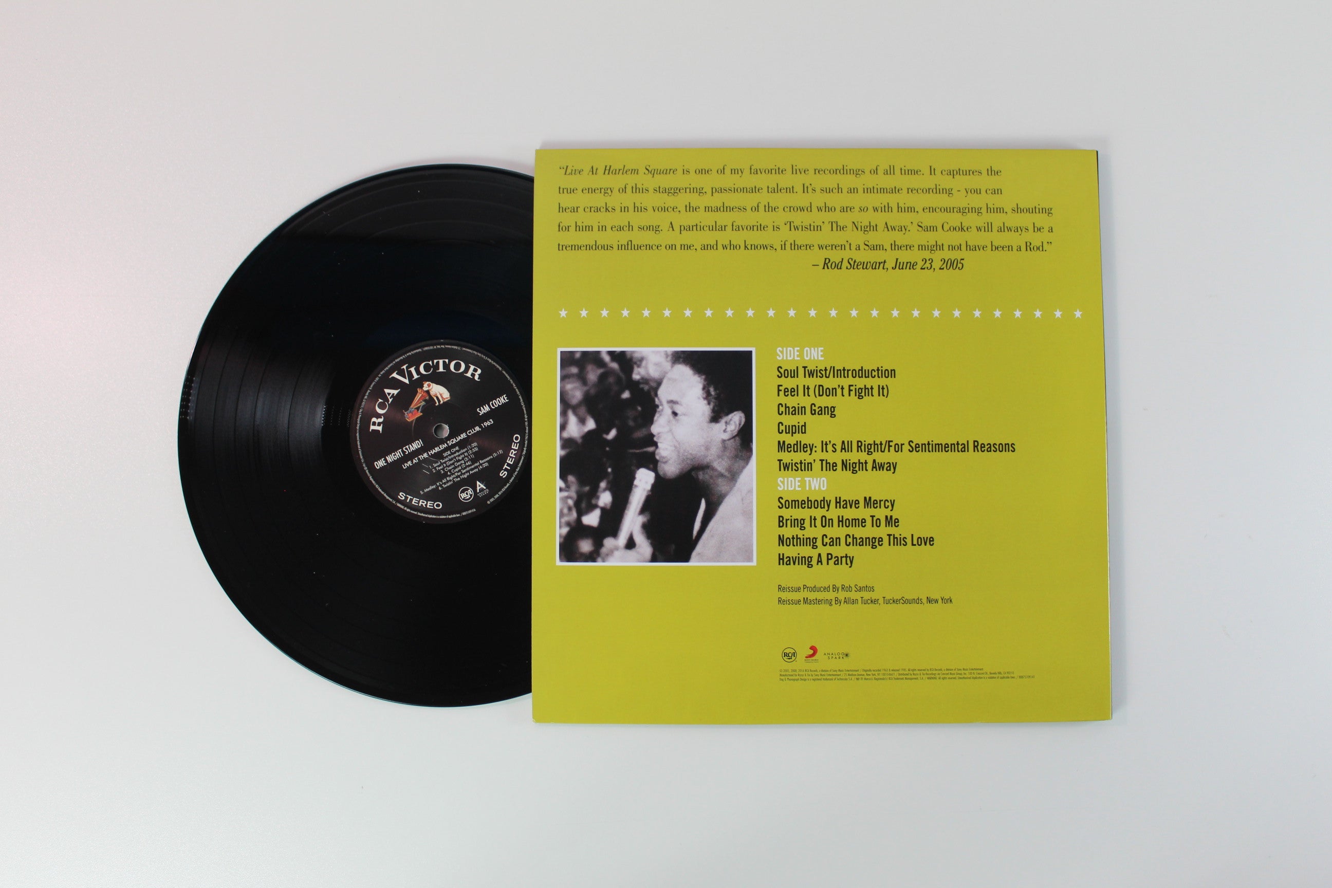 Sam Cooke - One Night Stand! Sam Cooke Live At The Harlem Square Club on RCA / Analog Spark Ltd 180 Gram Reissue
