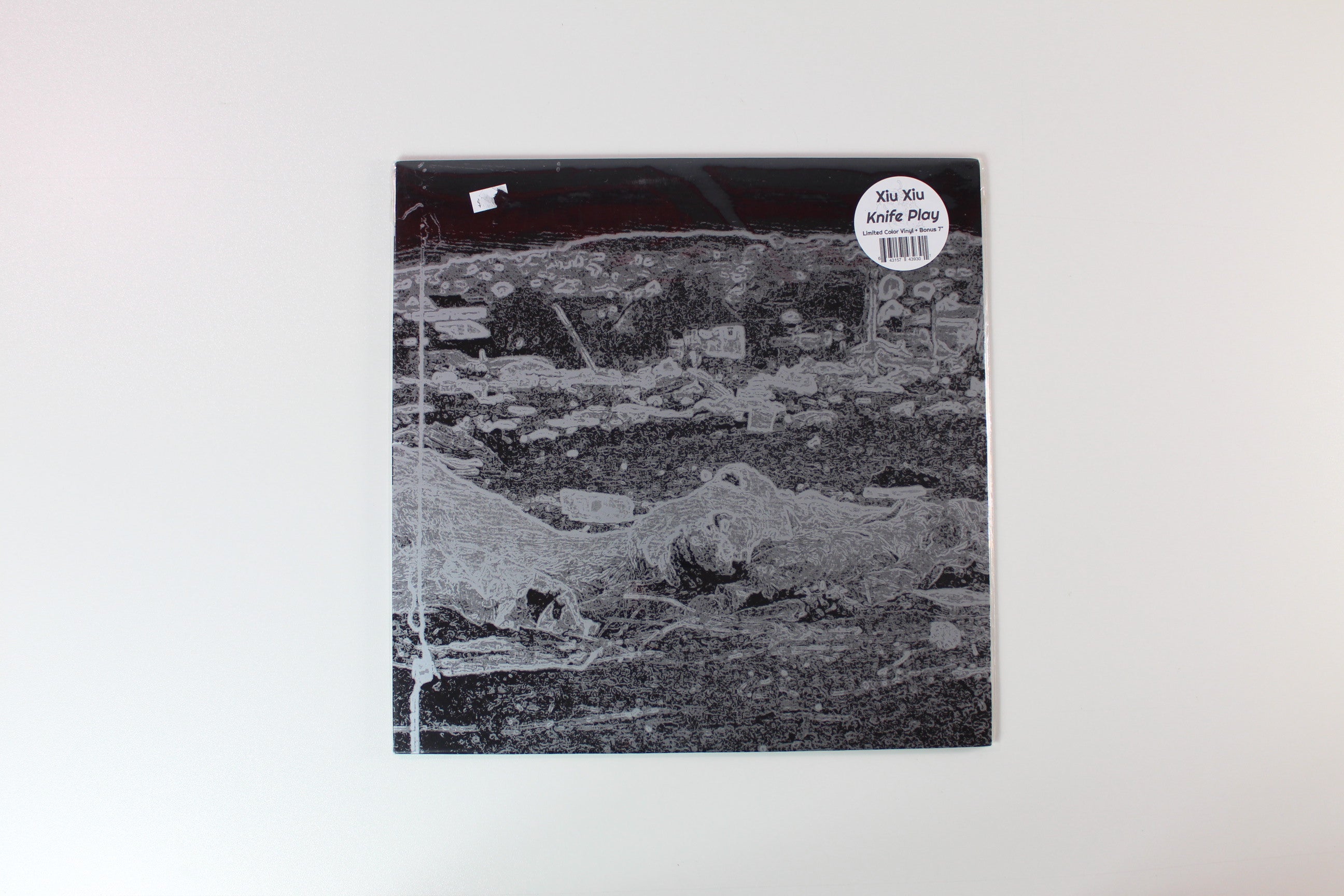 Xiu Xiu - Knife Play on Graveface White/Clear Split Reissue With Clear Vinyl 7"