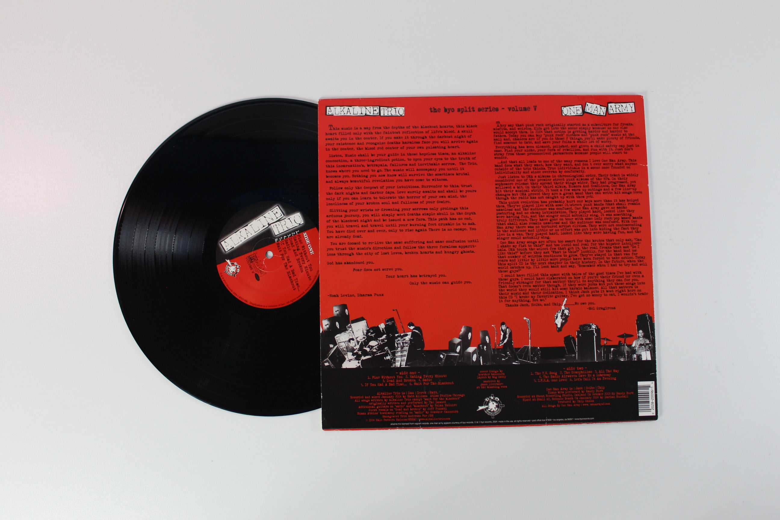 Alkaline Trio / One Man Army - BYO Split Series Volume V on BYO Reissue