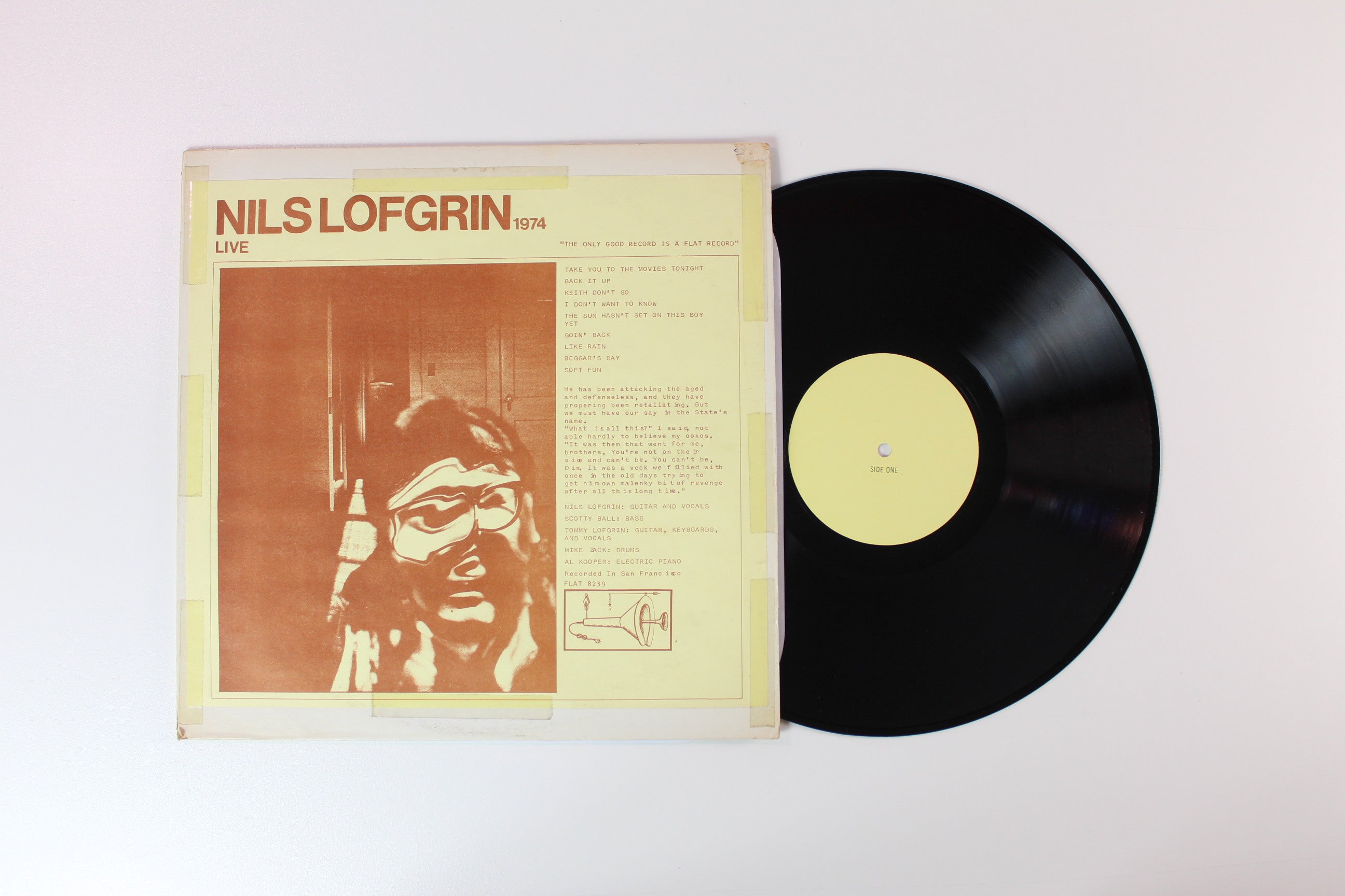 Nils Lofgren - Live 1974 on Flat Records - Unofficial pressing