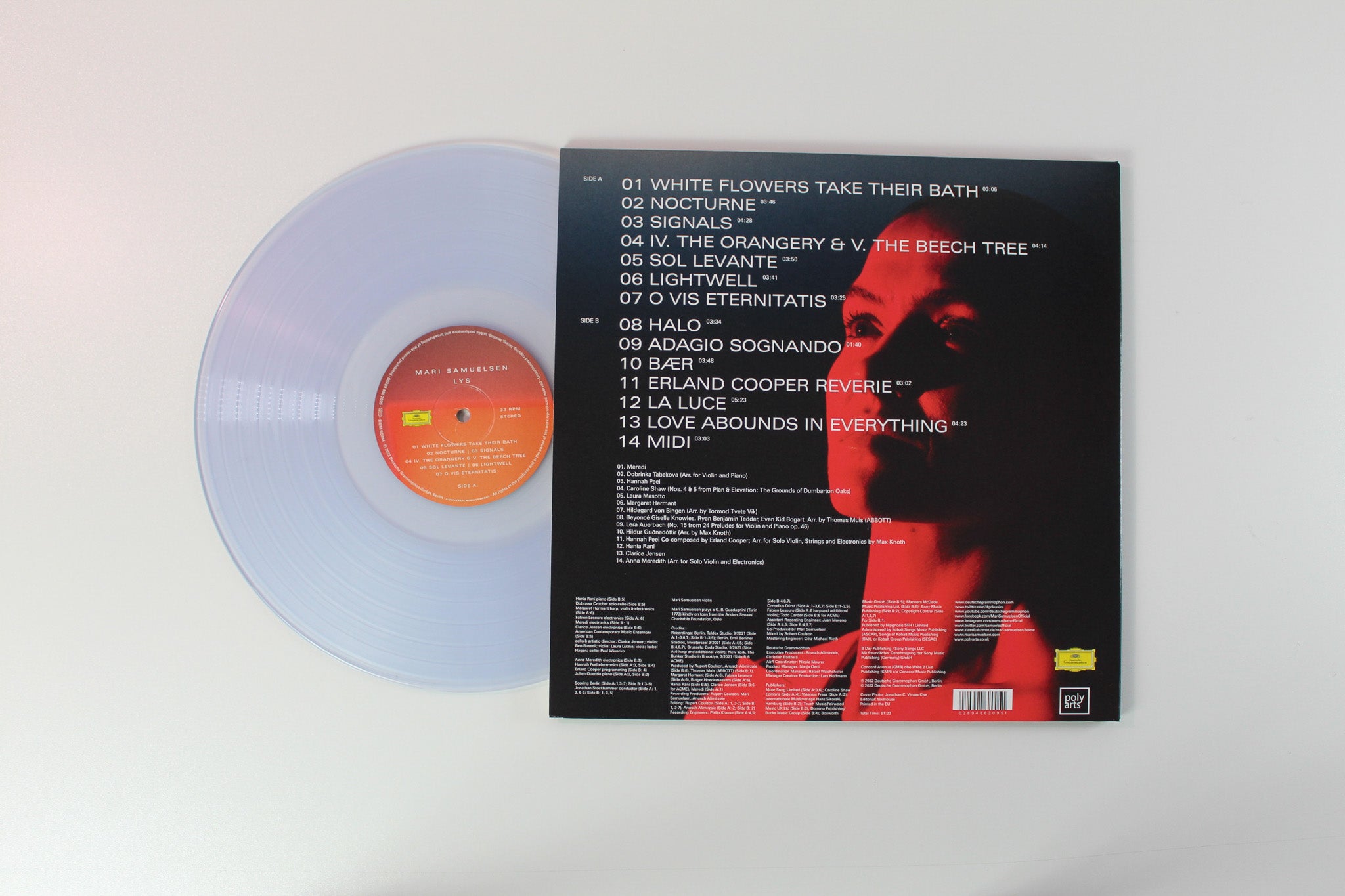 Mari Samuelsen - Lys on Deutsche Grammophon - Clear Vinyl