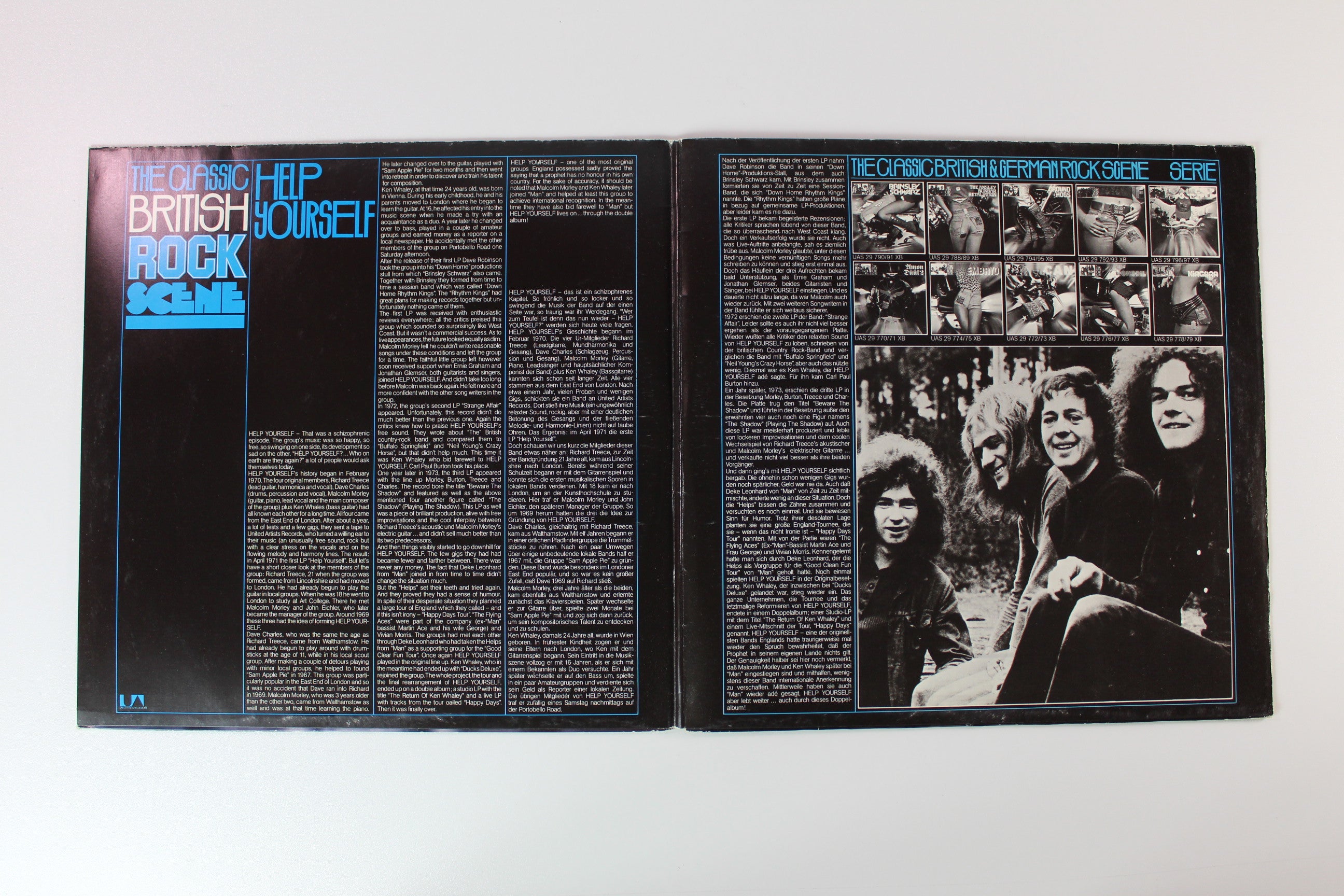 Help Yourself - Strange Affair / Beware The Shadow on United Artists Records - German pressing