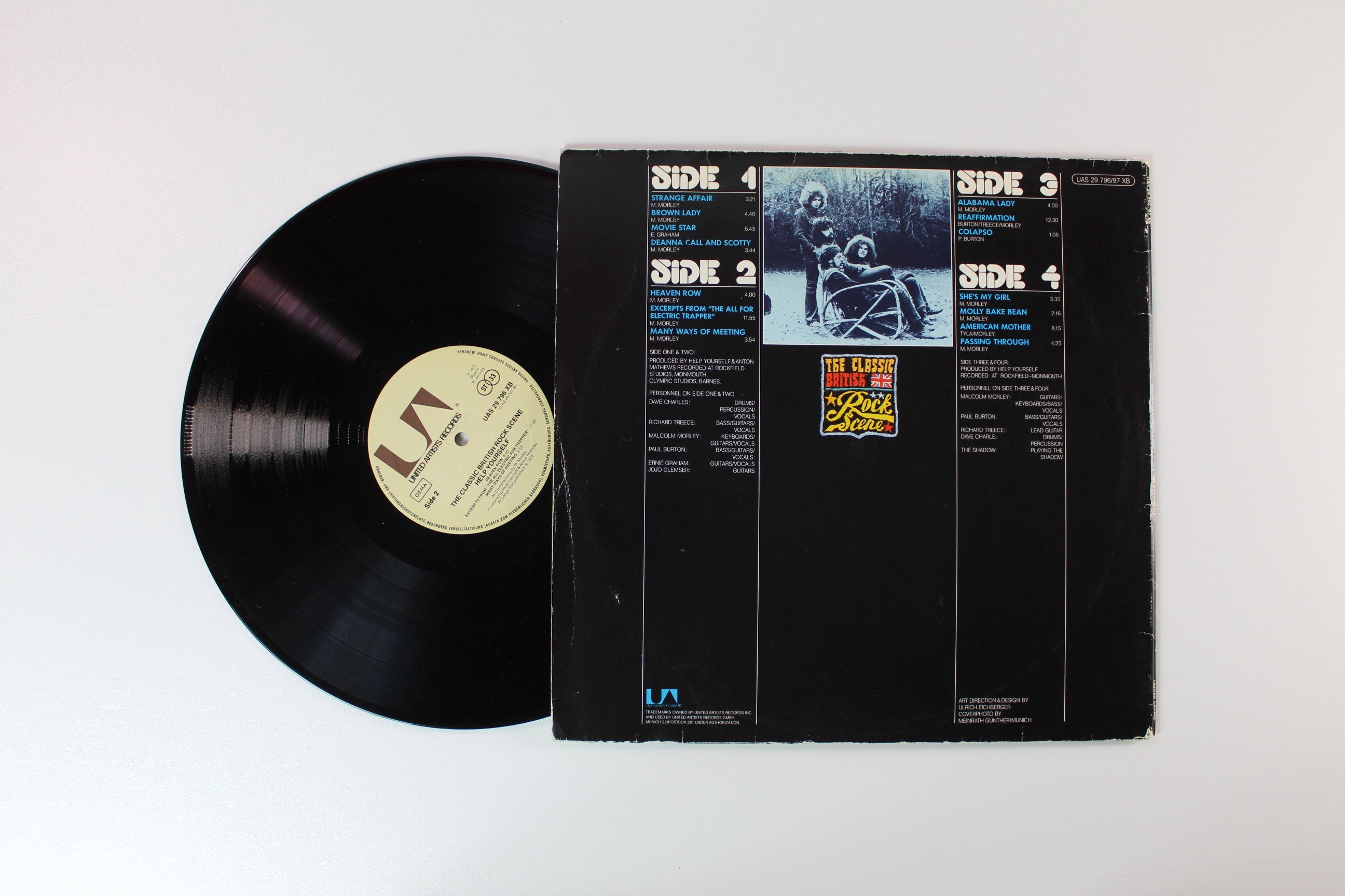 Help Yourself - Strange Affair / Beware The Shadow on United Artists Records - German pressing