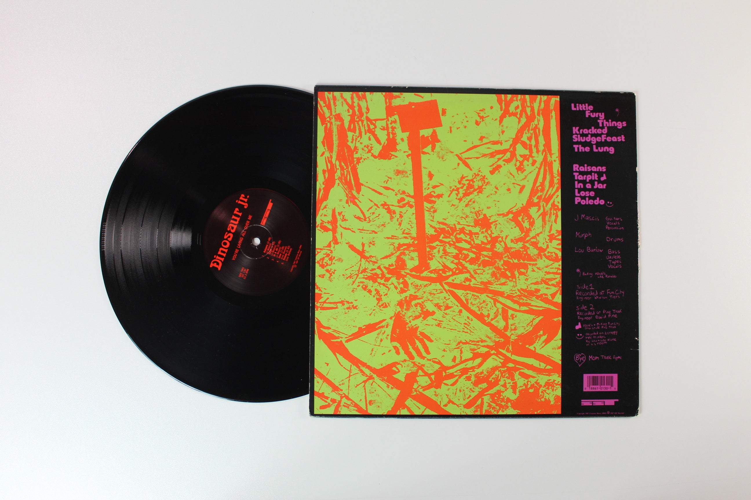 Dinosaur Jr. - You're Living All Over Me on SST Records - 1987 Reissue