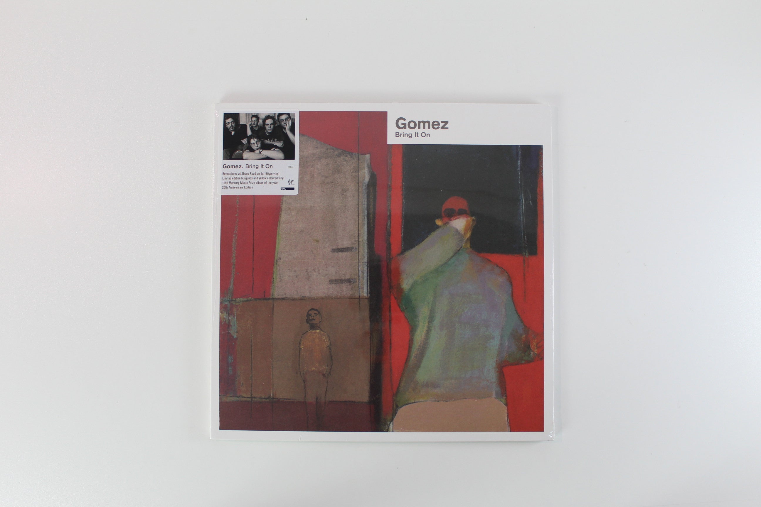 Gomez - Bring It On on UMC Virgin Ltd Burgund / Yellow Vinyl Reissue Sealed Sealed