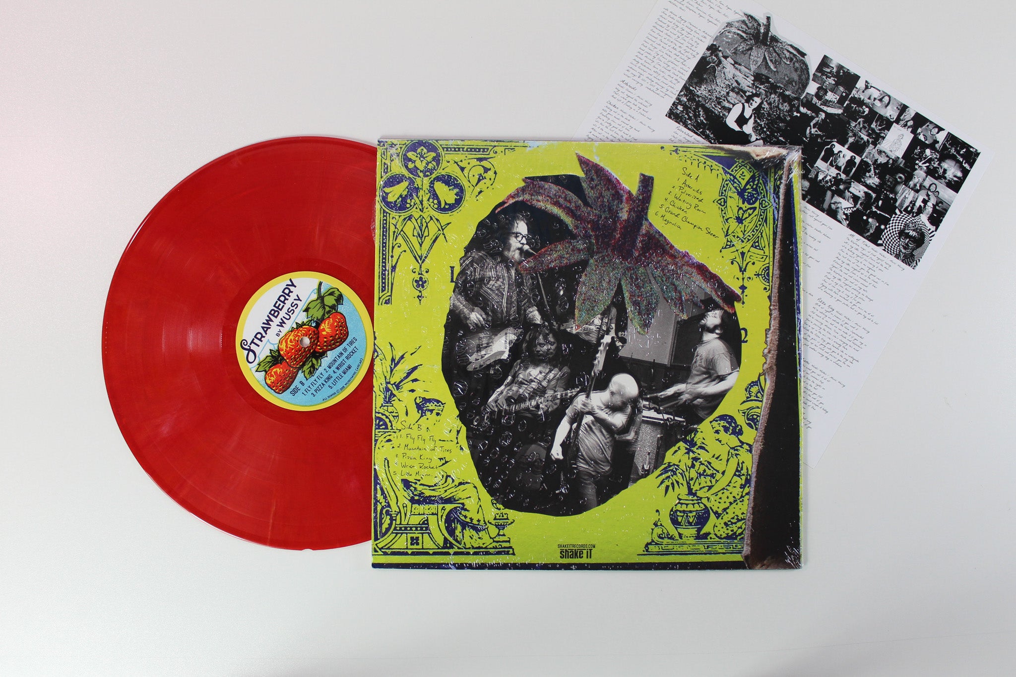 Wussy - Strawberry on Shake It! Records - Strawberry Red Vinyl