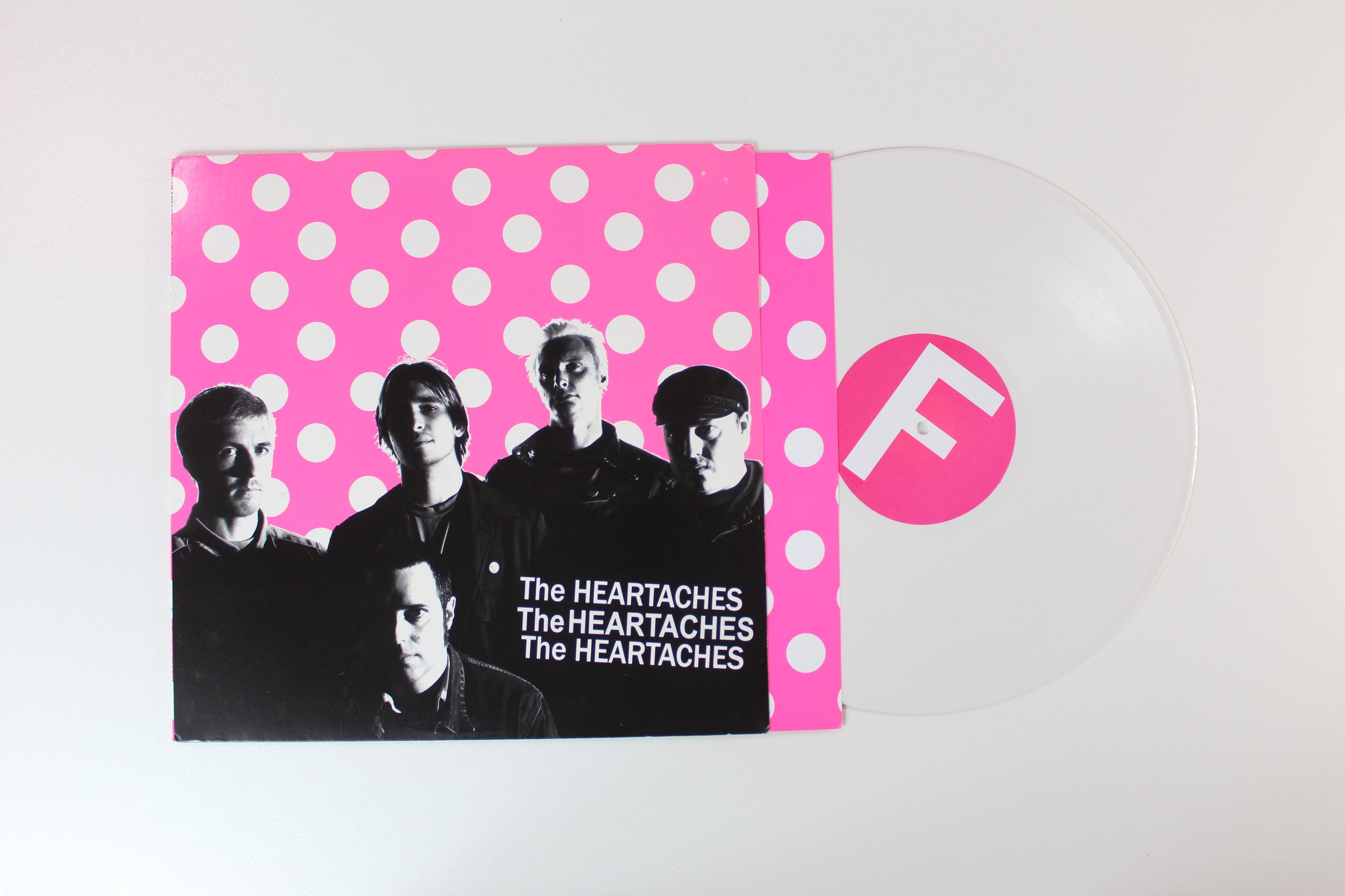 The Heartaches - Too Cool For School on Cave Punk - White Vinyl