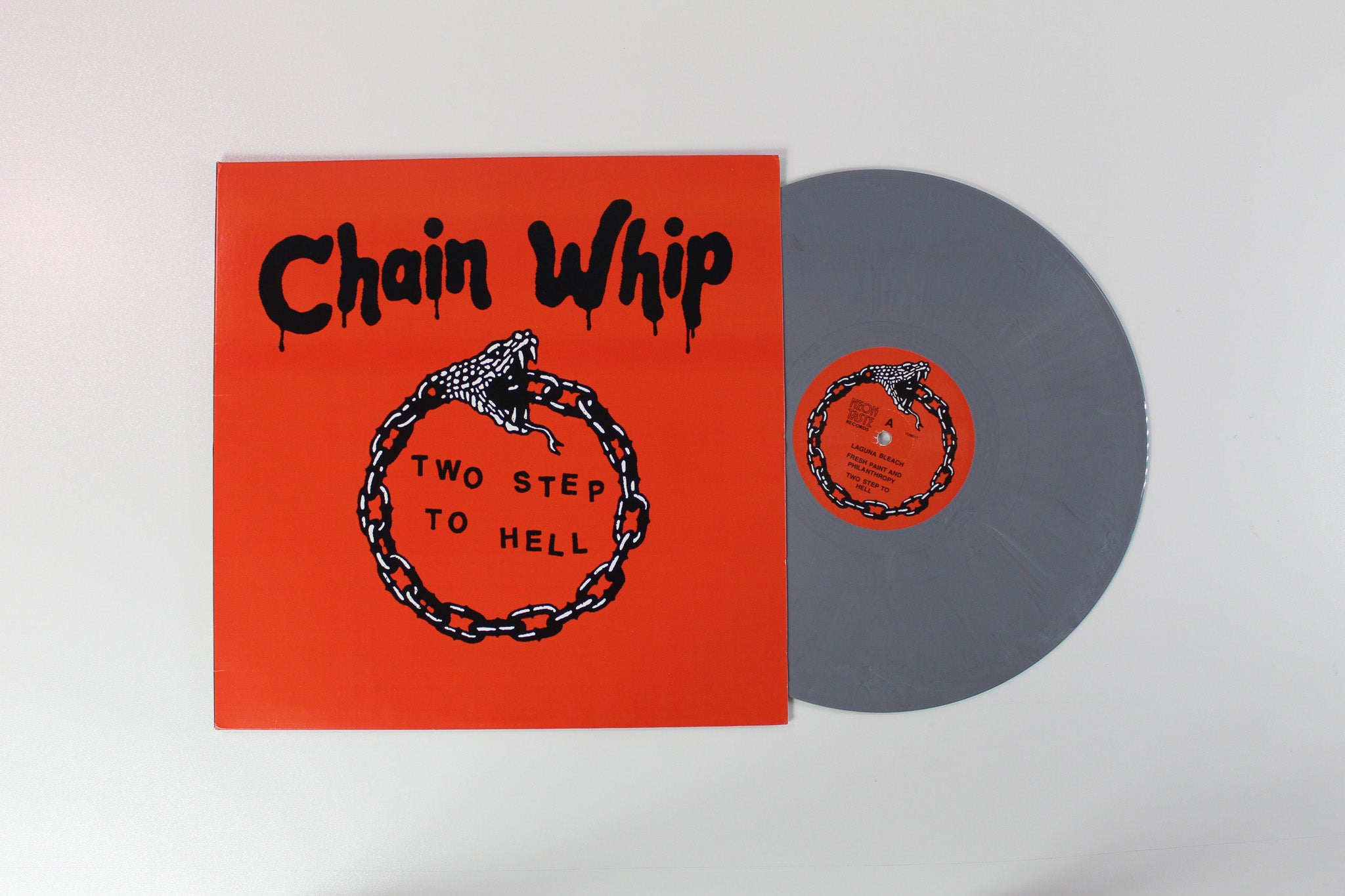 Chain Whip - Two Step To Hell on Neon Taste Records - Grey Vinyl