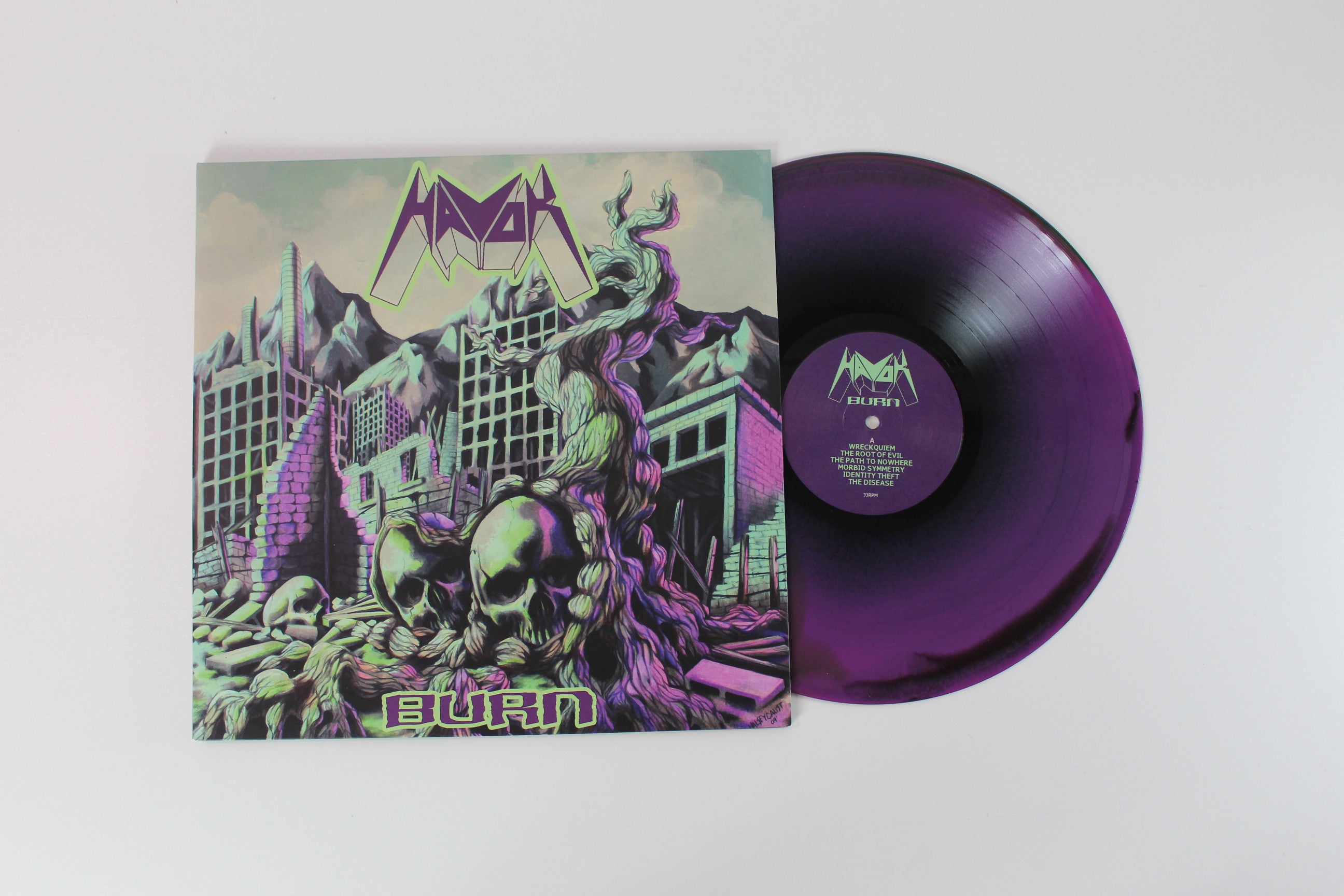 Havok - Burn on Spinefarm Records - Limited Edition - Purple w/ Black Colored Vinyl - Reissue