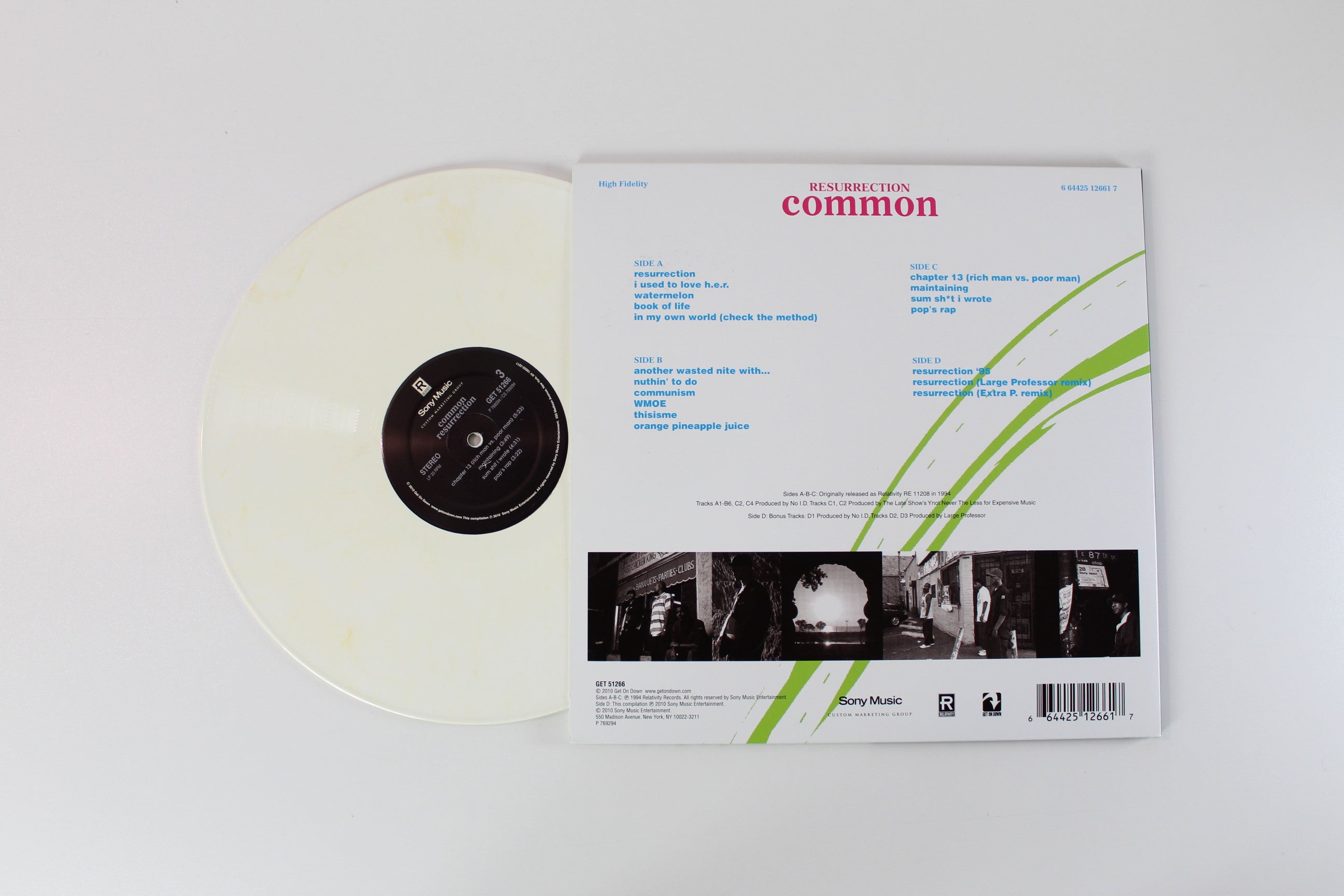 Common - Resurrection on Get On Down - Blue Vinyl - Cream Swirl Vinyl - Limited Edition - Numbered - Reissue