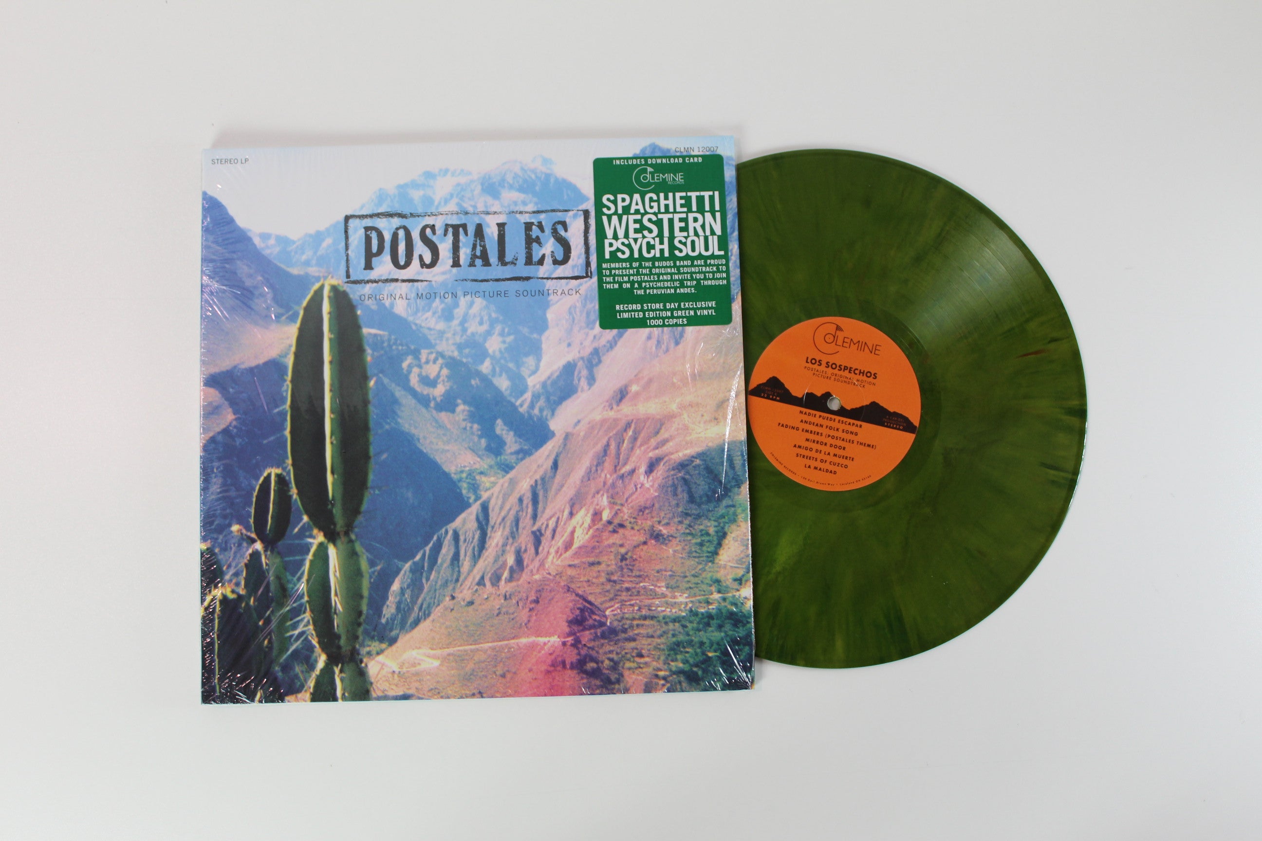 Various - Postales: The Original Motion Picture Soundtrack on Colemine Records - Record Store Day 2018 - Limited Edition - Numbered - Green Splatter Vinyl - Reissue