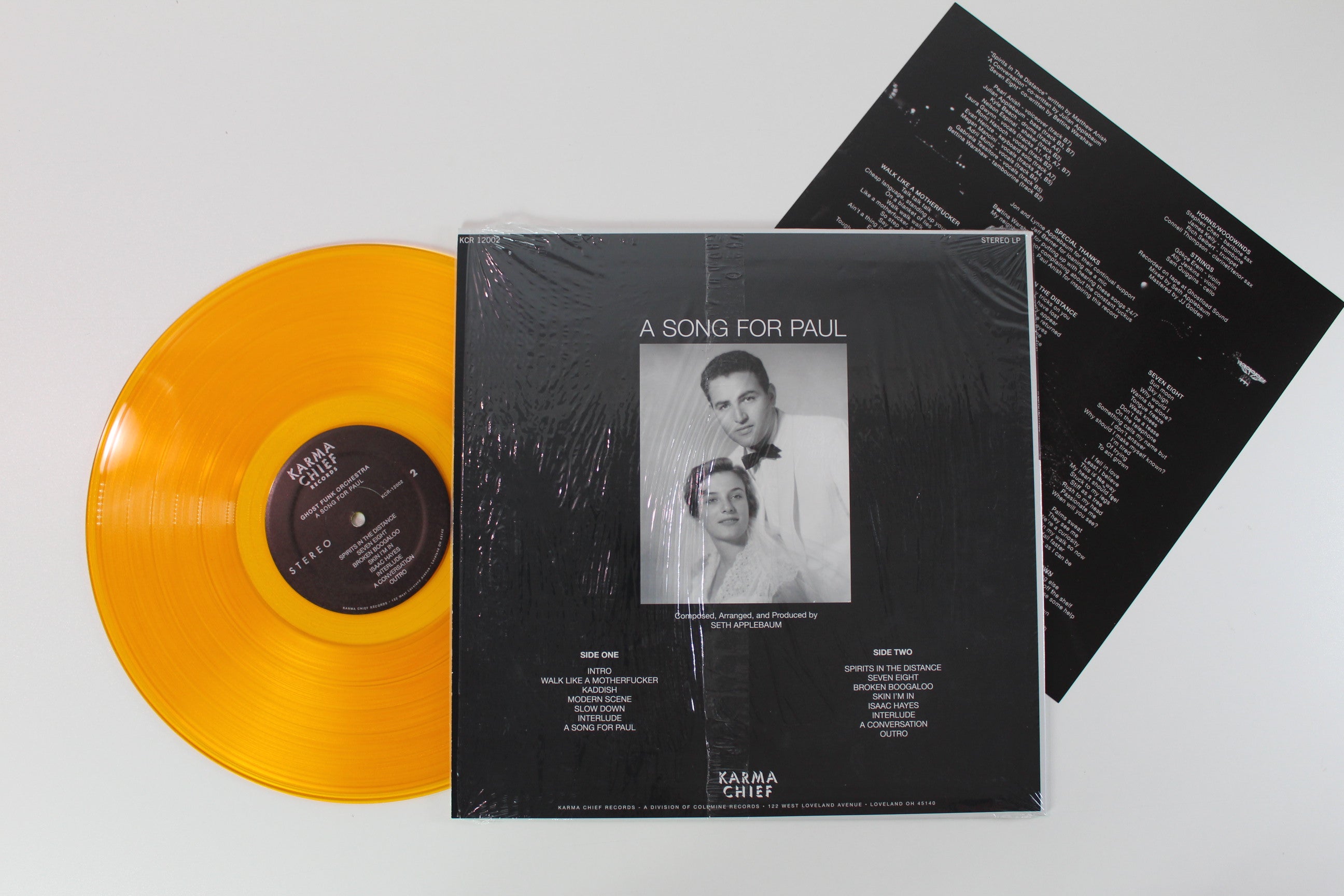 Ghost Funk Orchestra - A Song For Paul on Karma Chief Records - Gold Vinyl