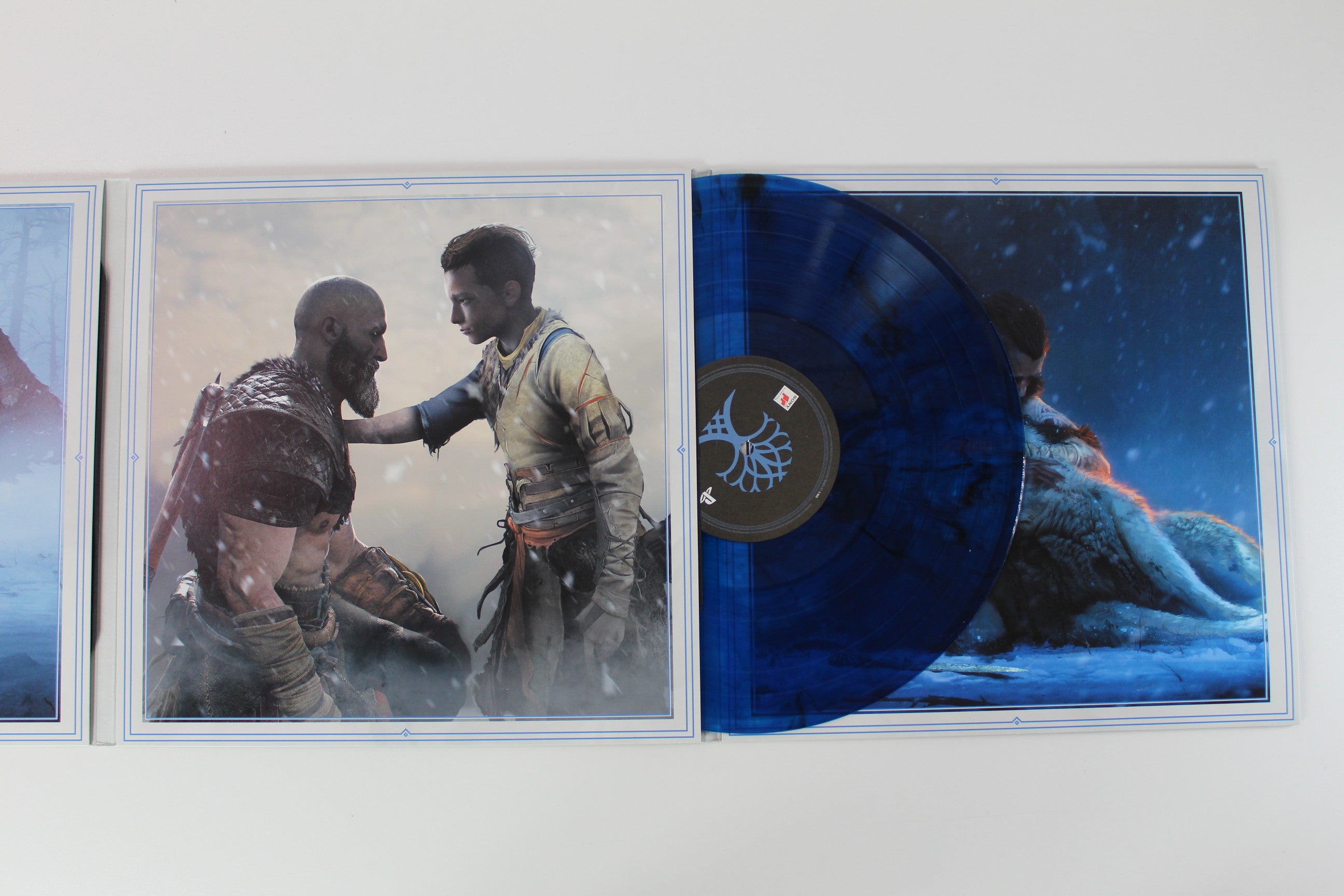 Bear McCreary - God Of War: Ragnarök on Sony Classical - Blue & Black Marbled colored vinyl