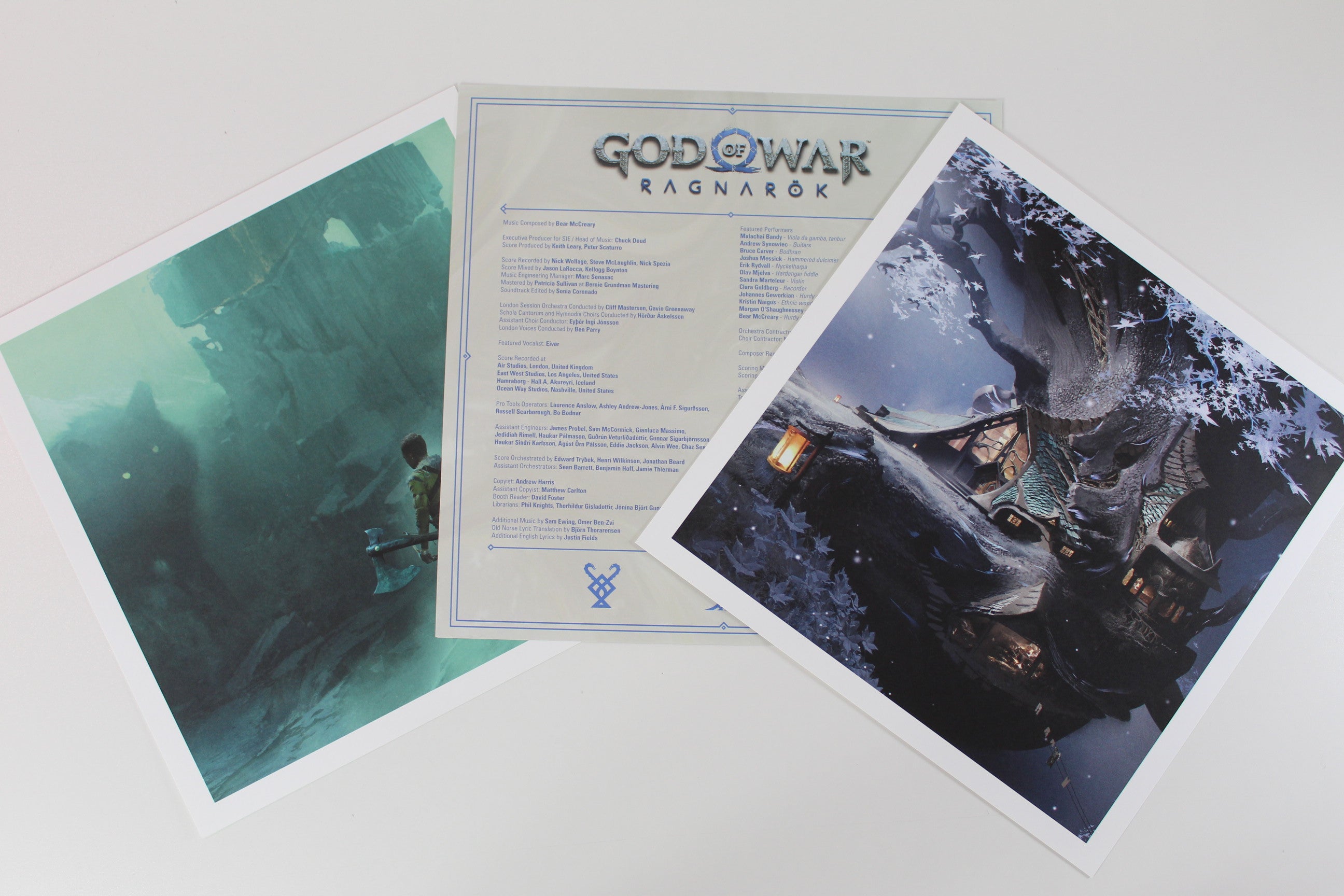 Bear McCreary - God Of War: Ragnarök on Sony Classical - Blue & Black Marbled colored vinyl