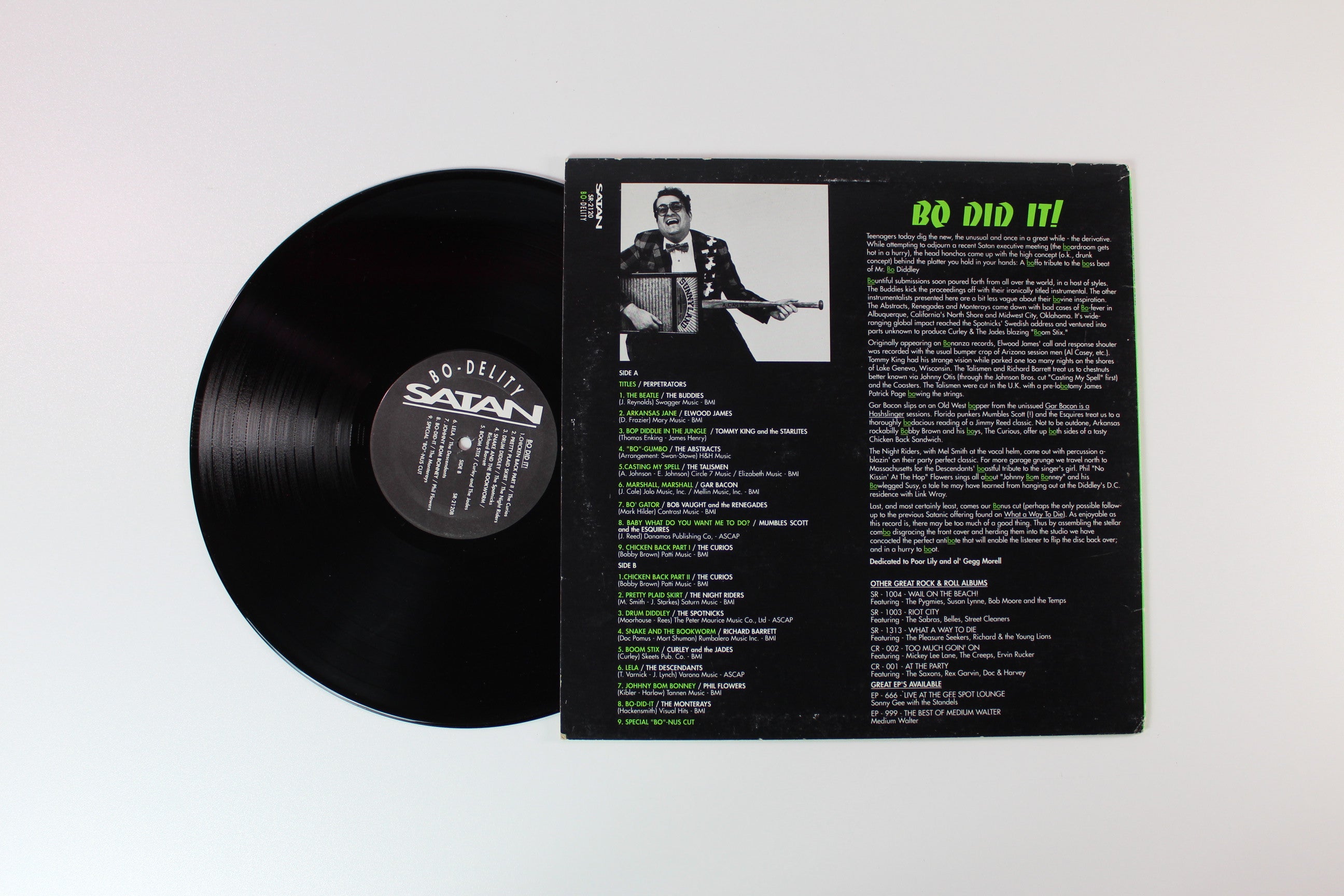Various - Bo Did It! on Satan Records