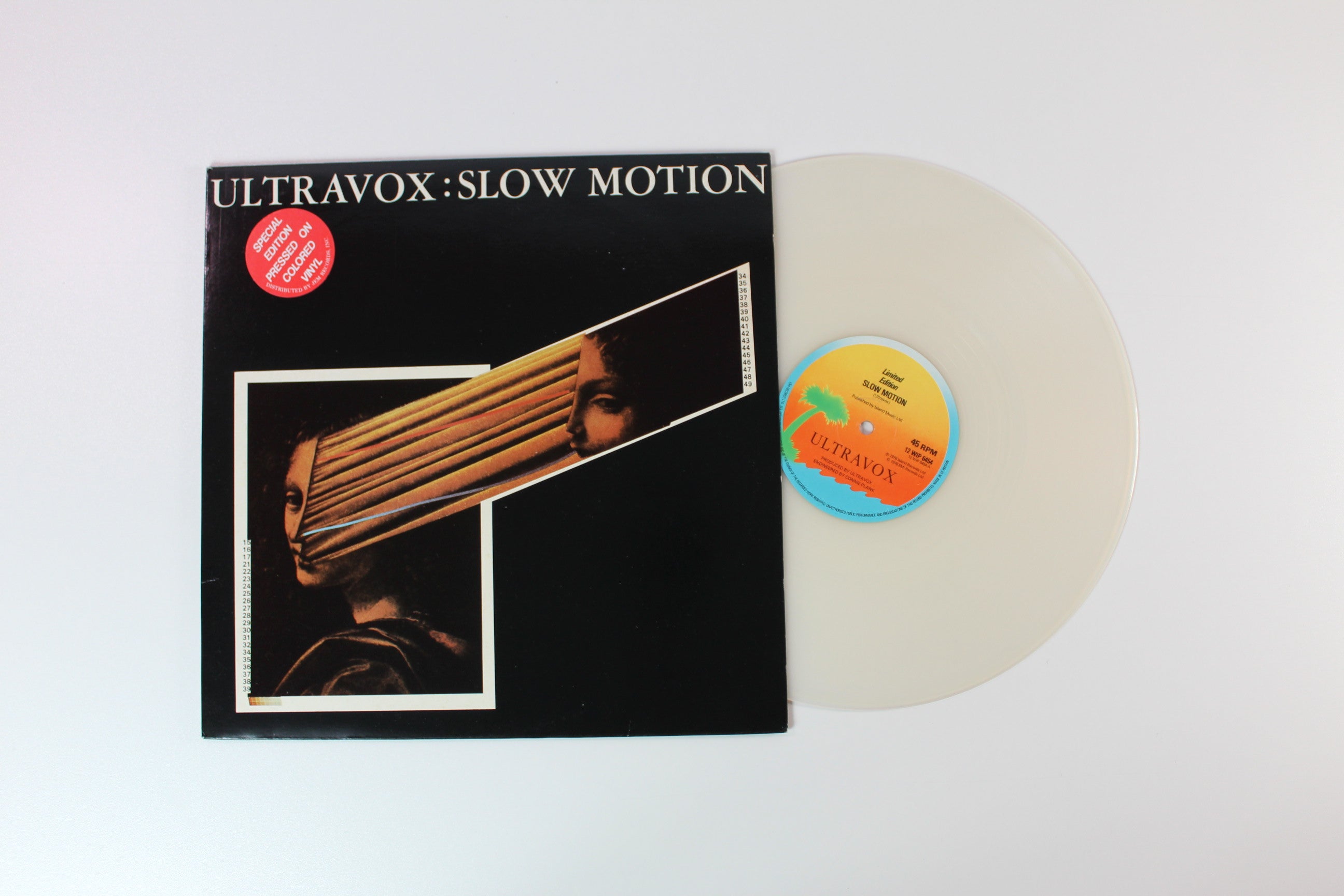 Ultravox - Slow Motion on Island Records - Clear 12" Single