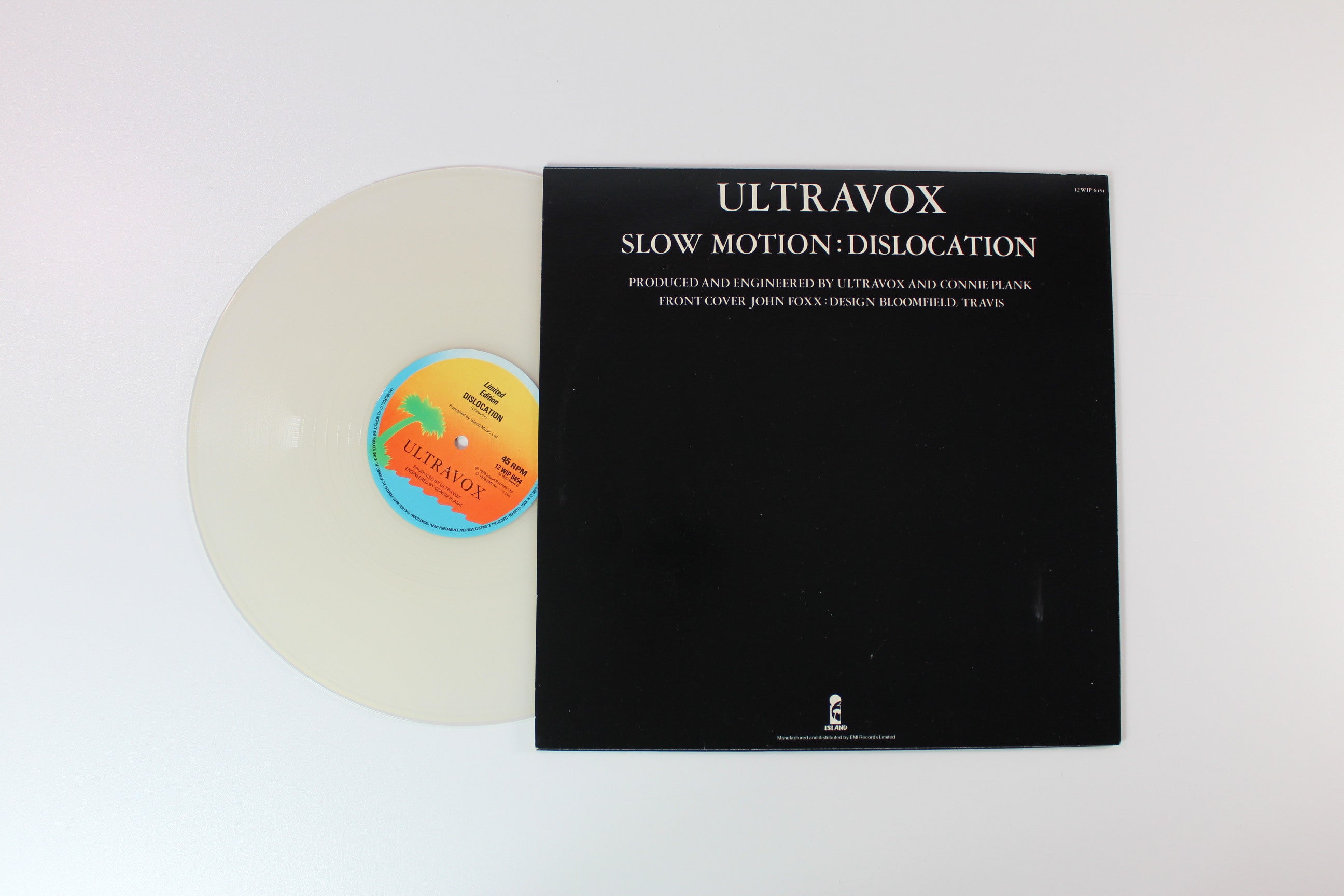 Ultravox - Slow Motion on Island Records - Clear 12" Single