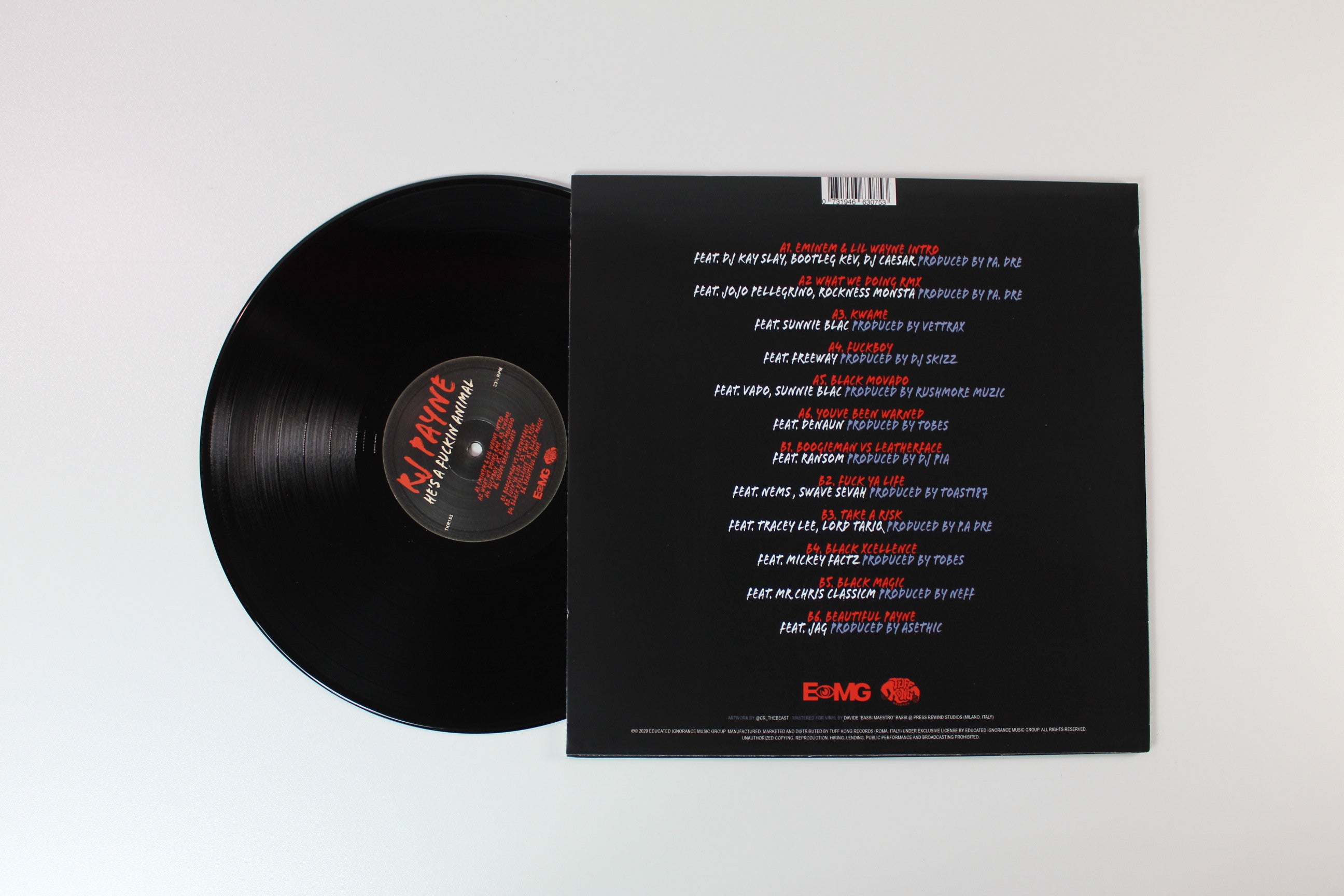 RJ Payne - He's A Fuckin Animal on Tuff Kong Records