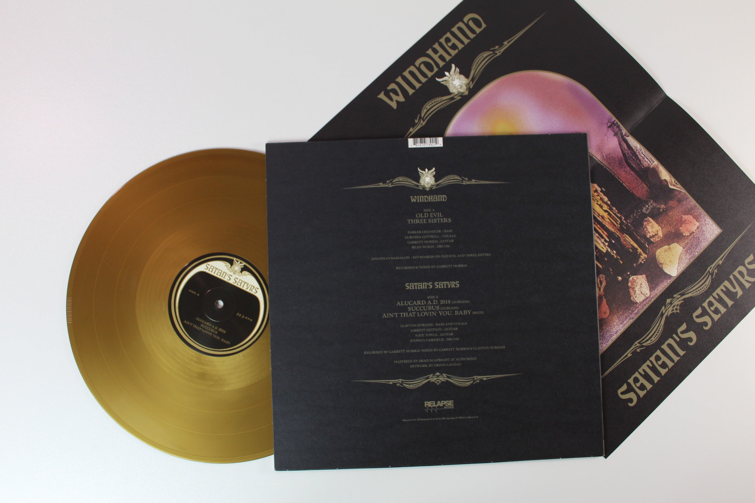 Windhand - Windhand / Satan's Satyrs on Relapse Records - Gold Vinyl