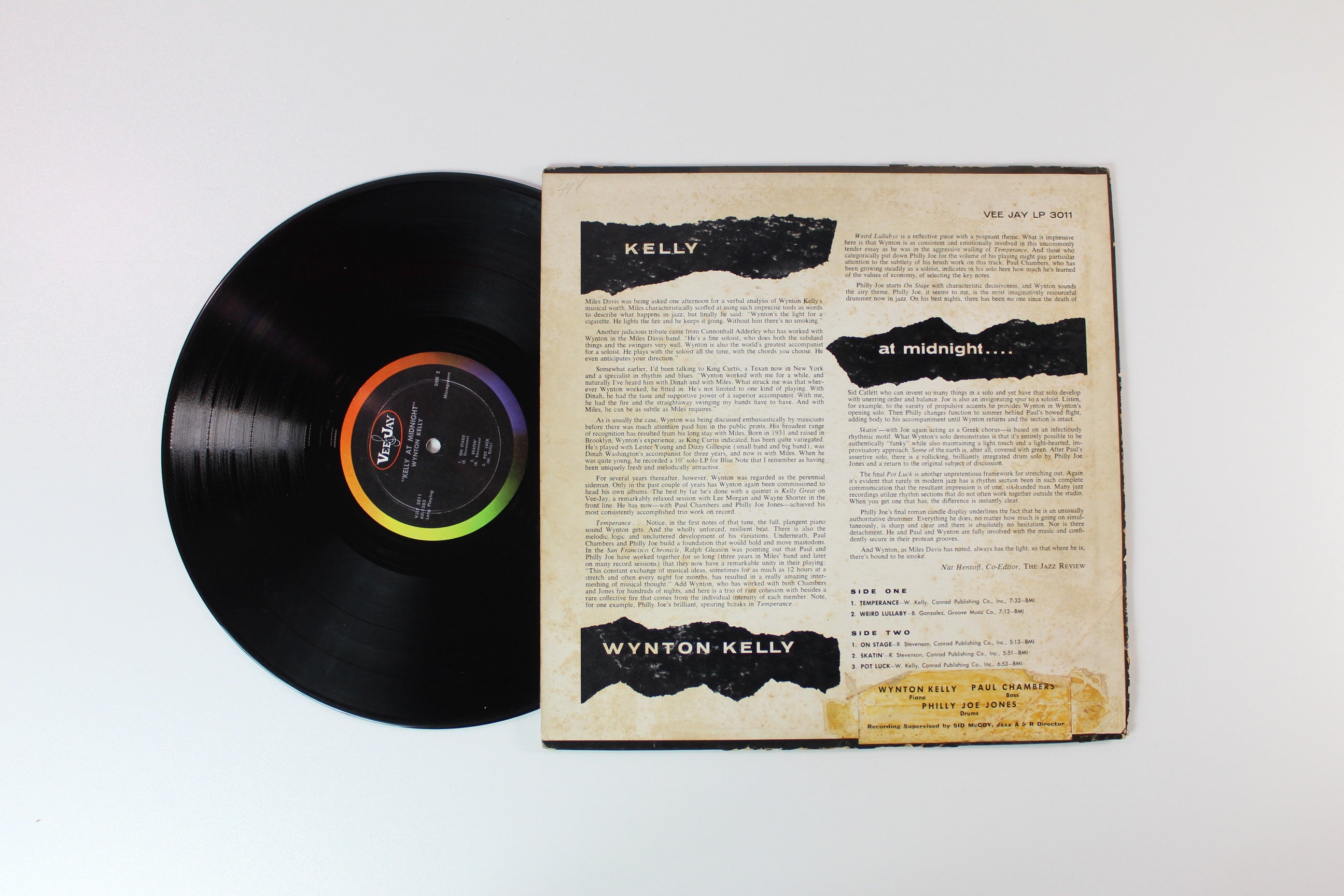 Wynton Kelly - Kelly At Midnite on Vee Jay Records - Mono