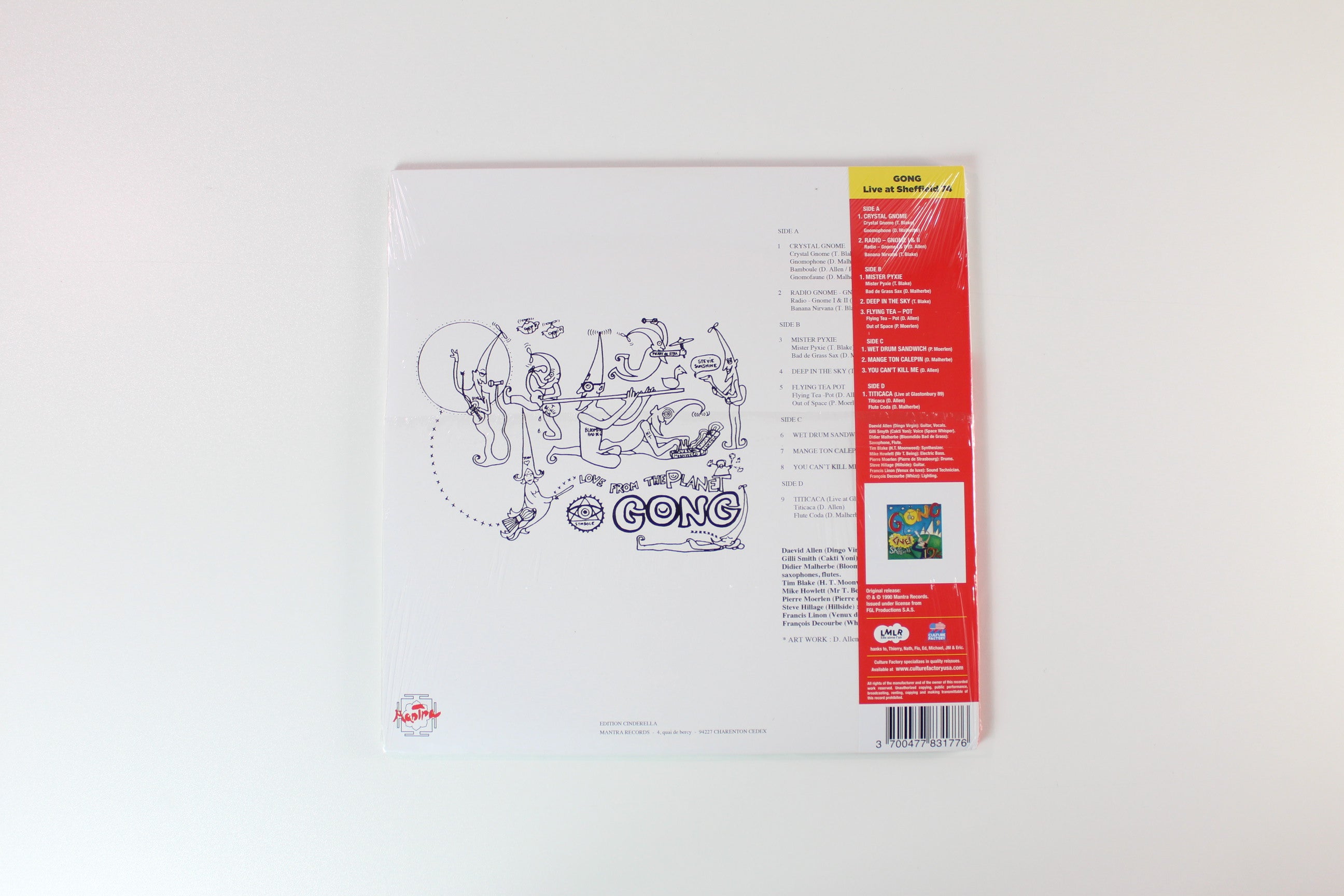 Gong - Live! At Sheffield 1974 on Culture Factory USA, Inc. - Sealed Colored Vinyl