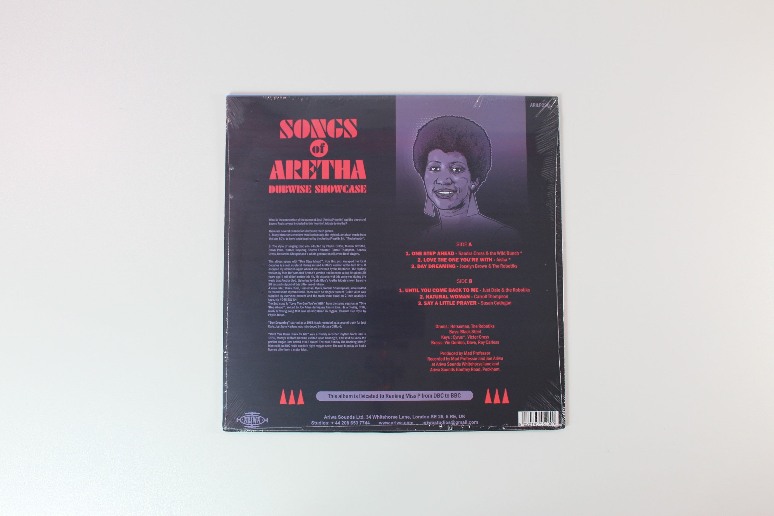 Various - Songs Of Aretha Dubwise Showcase on Ariwa Sounds - Sealed