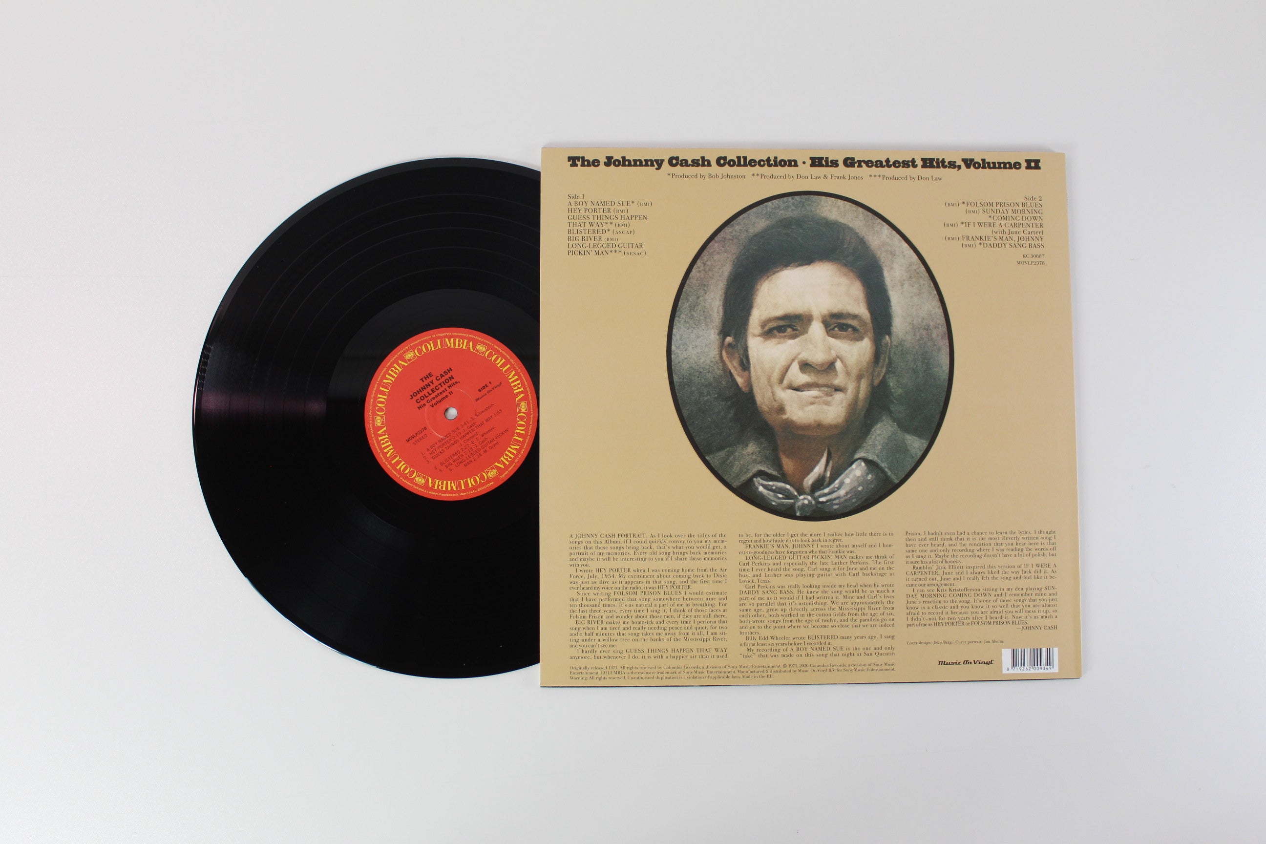 Johnny Cash - The Johnny Cash Collection (His Greatest Hits, Volume II) on Columbia / Music On Vinyl - Reissue
