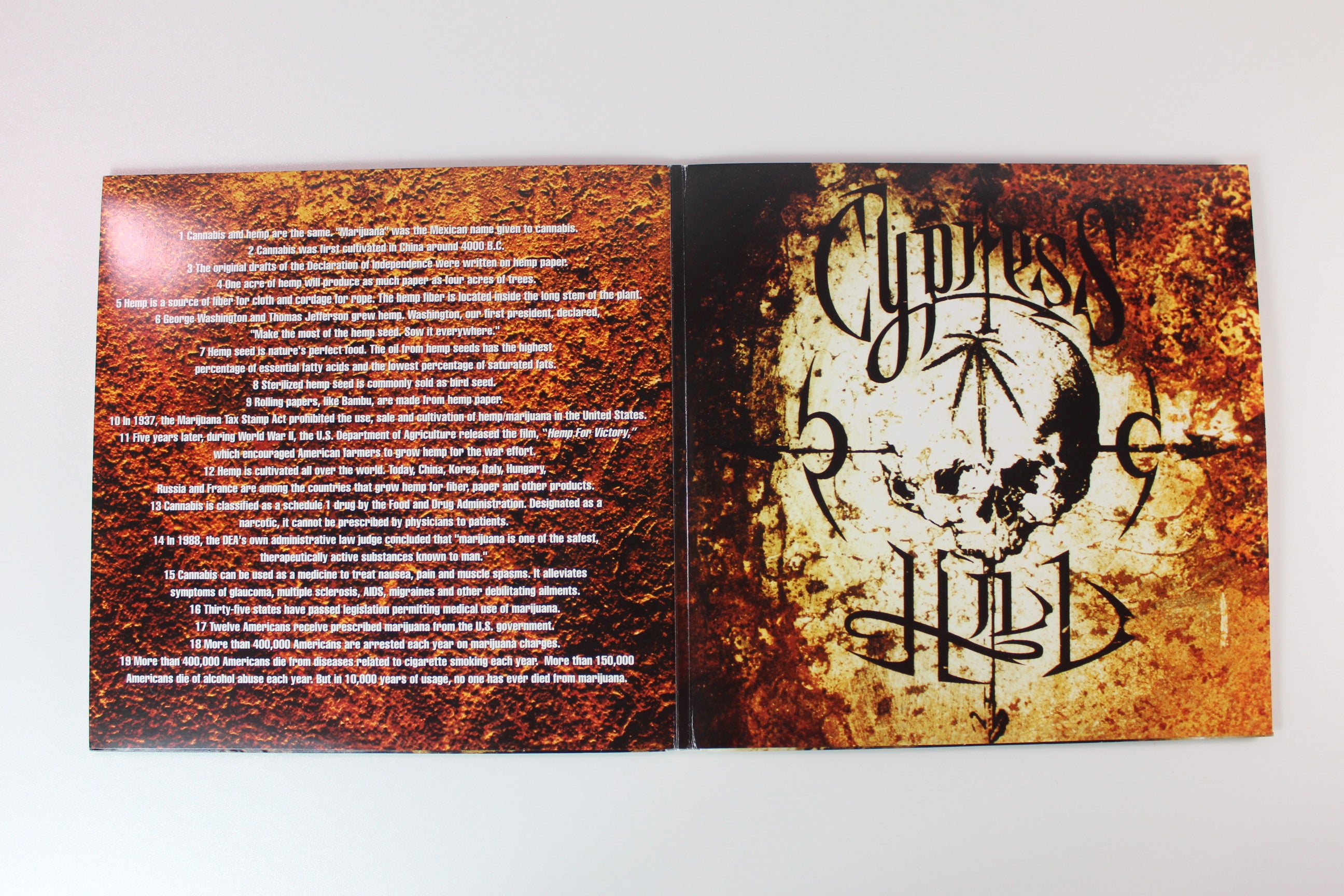 Cypress Hill - Black Sunday on Ruffhouse 180 Gram Reissue