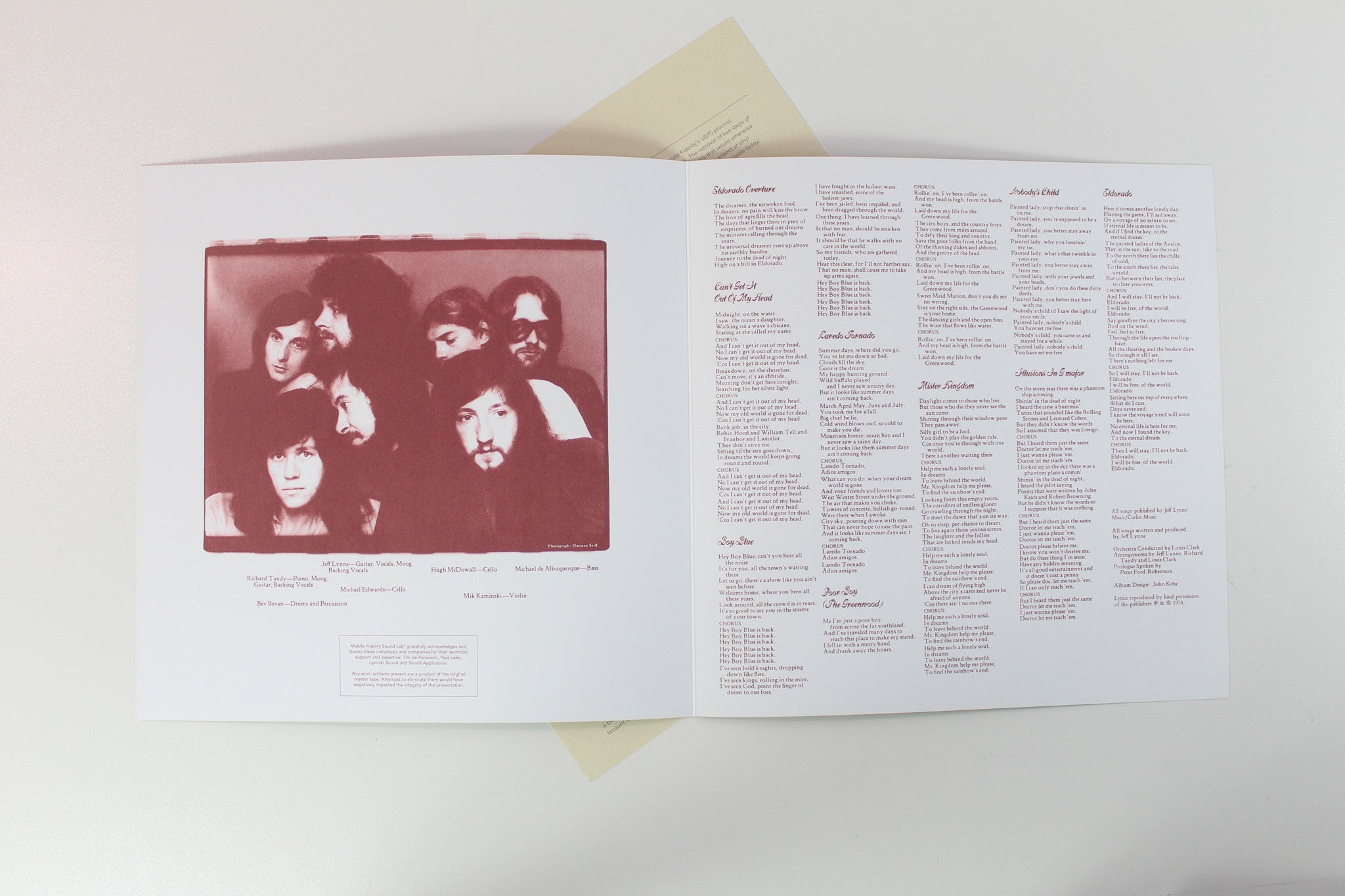 Electric Light Orchestra - Eldorado - A Symphony By The Electric Light Orchestra on Mobile Fidelity Sound Lab Ltd Numbered UtraDisc One Step 2 X 12" 45 RPM Box Set Reissue