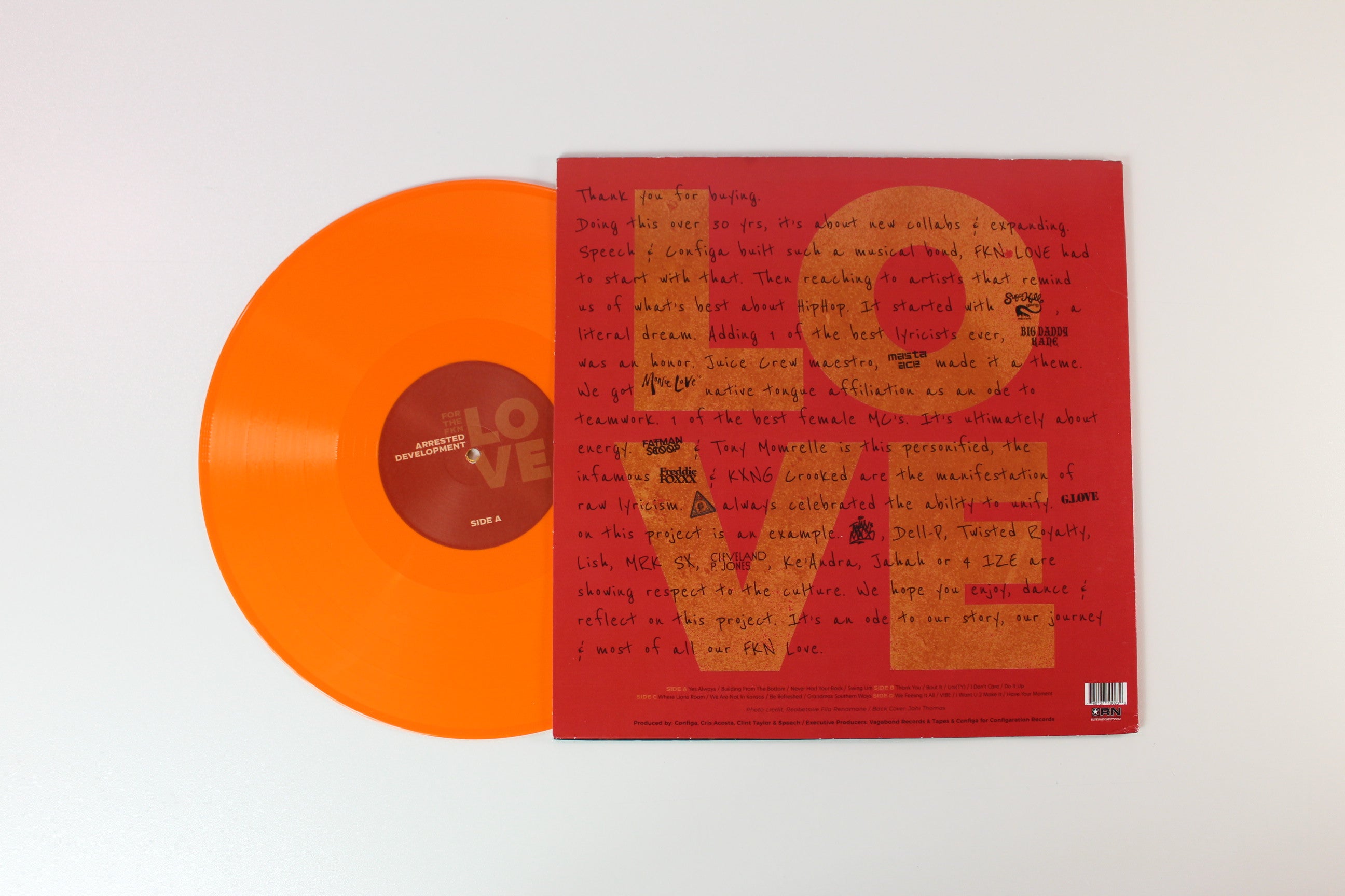 Arrested Development - For The FKN Love on Vagabond Productions Orange / White Vinyl