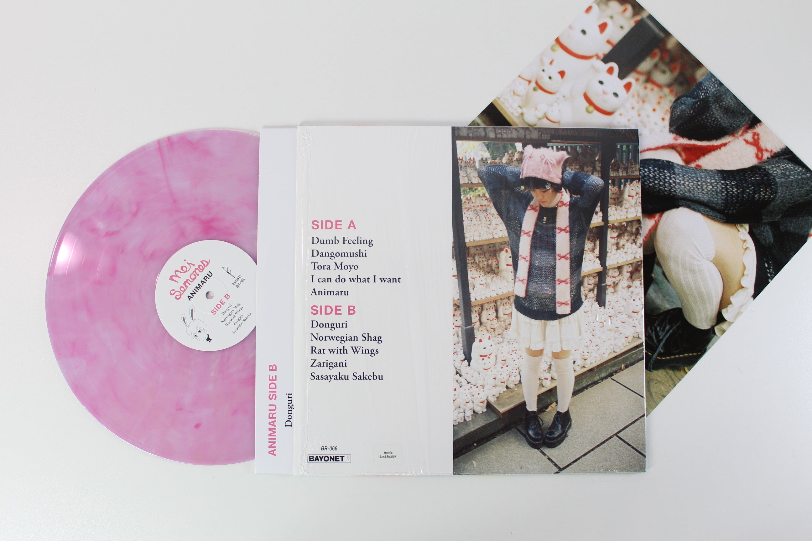 Mei Semones - Animaru on Bayonet Records - Pink Marble Vinyl colored vinyl