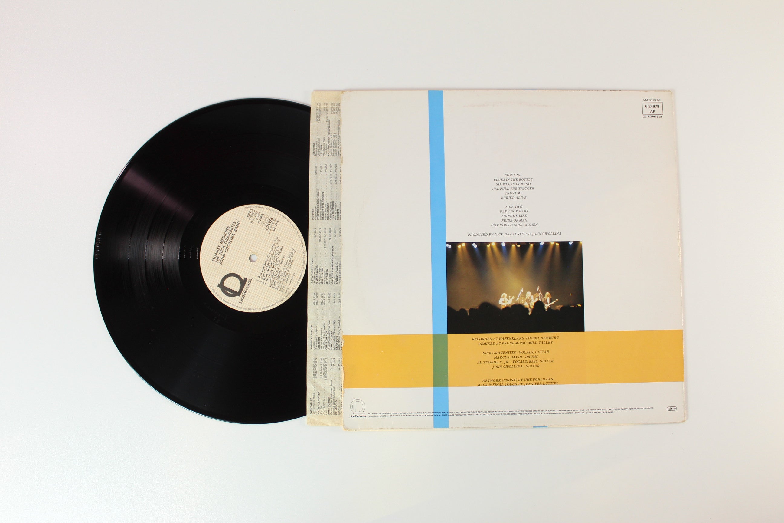 The Nick Gravenites John Cipollina Band - Monkey Medicine on Line Records German Pressing