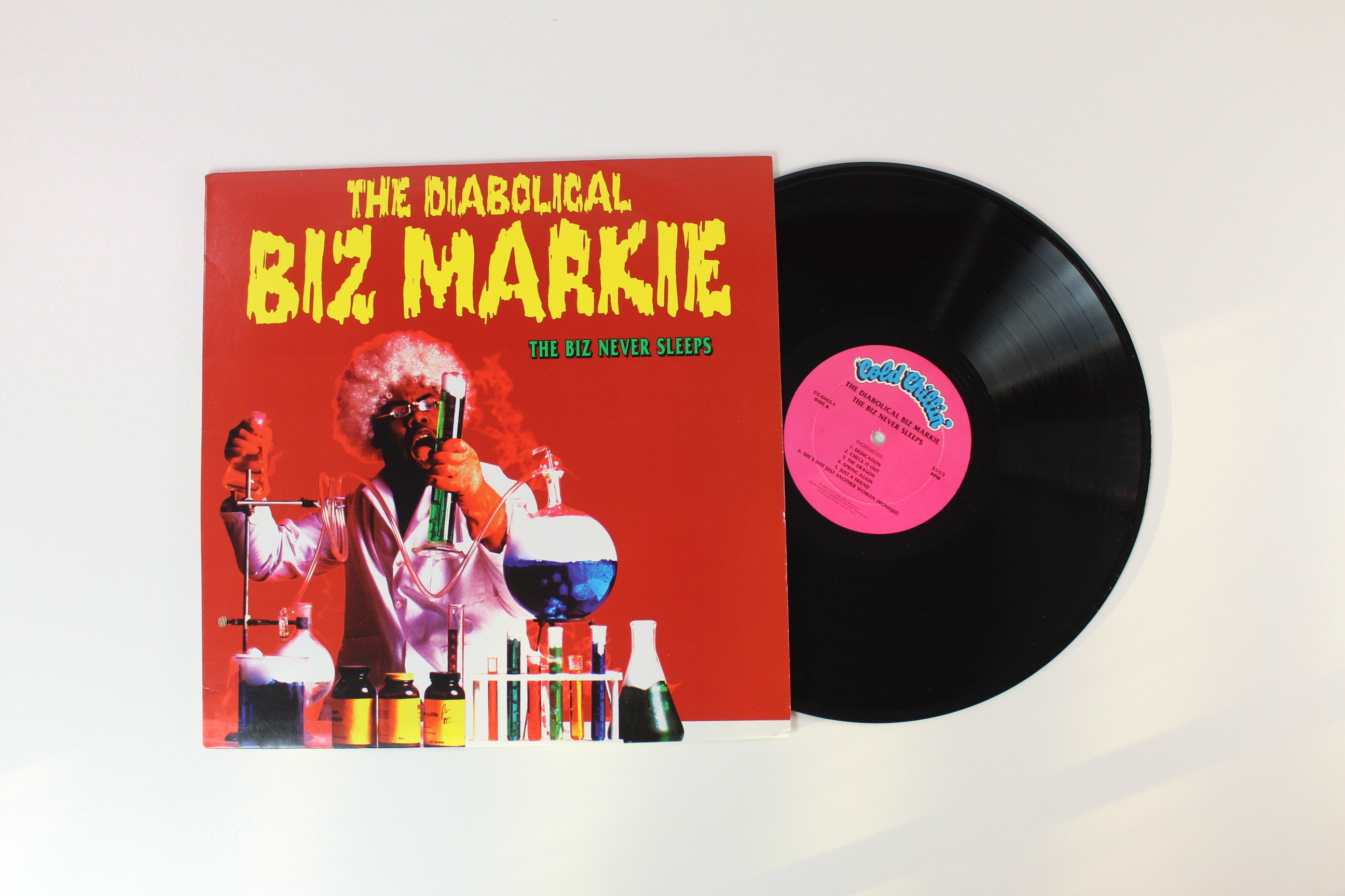 Biz Markie - The Biz Never Sleeps on Traffic Entertainment Group Reissue With Poster