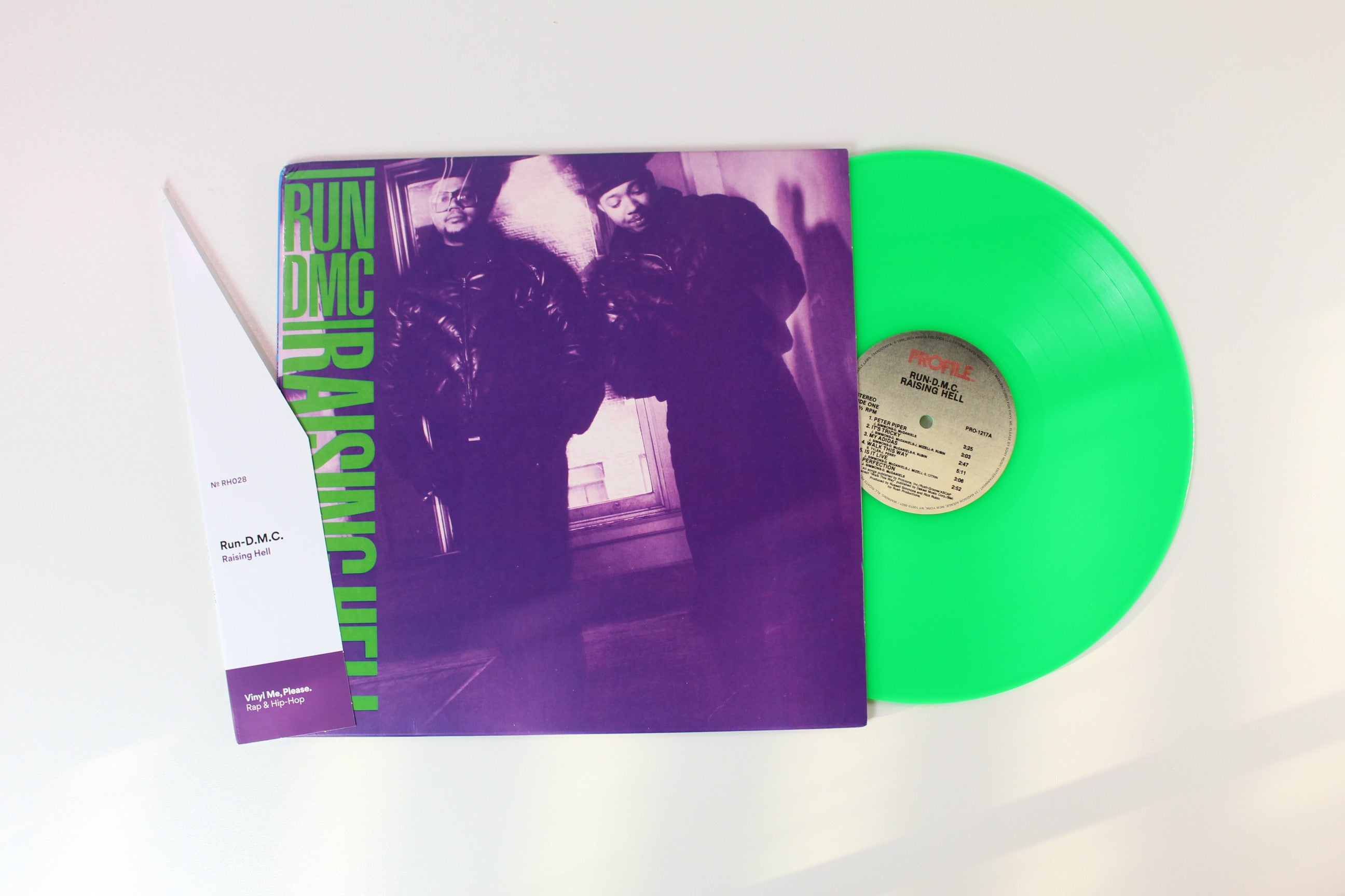 Run-DMC - Raising Hell on Profile Vinyl Me Please Green Neon Reissue