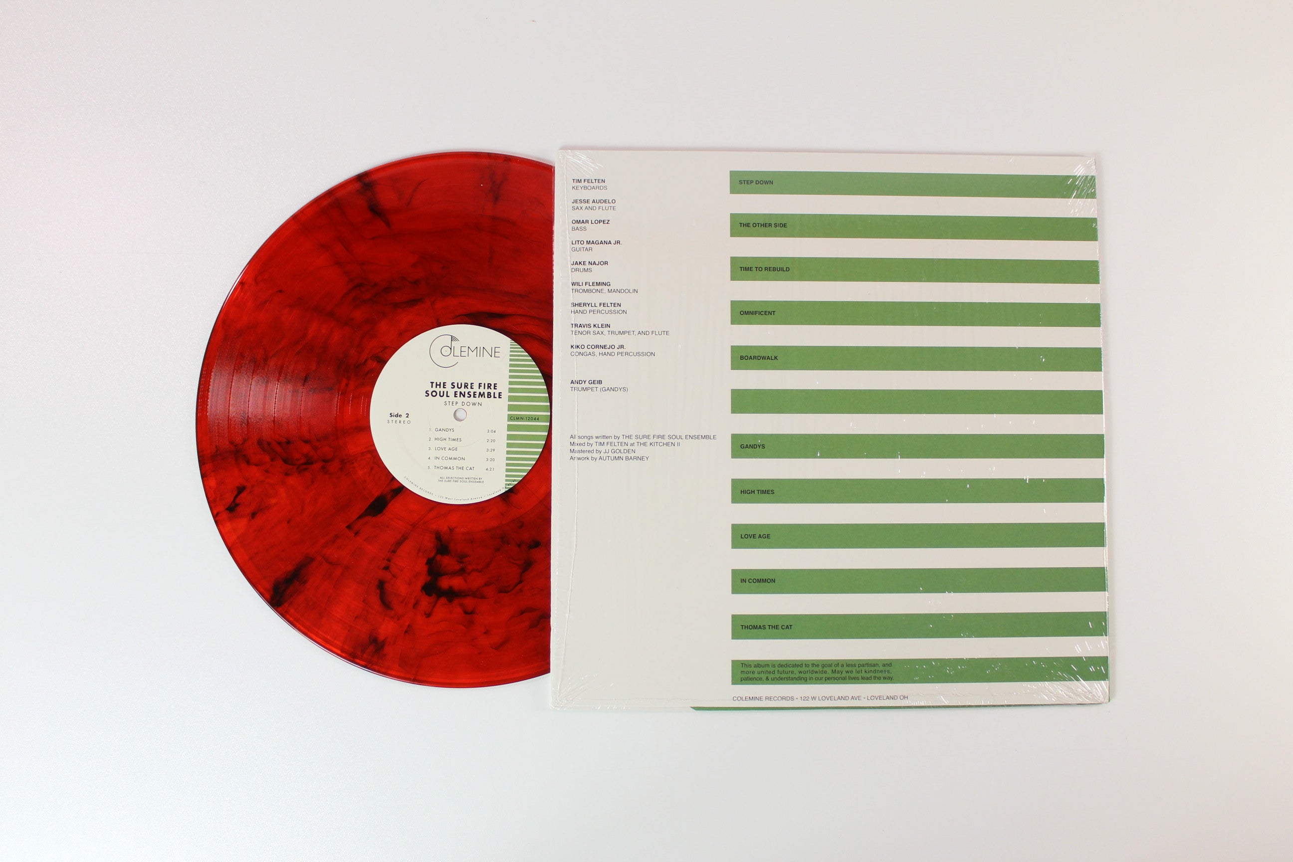 The Sure Fire Soul Ensemble - Step Down on Colemine Ltd Red Fire