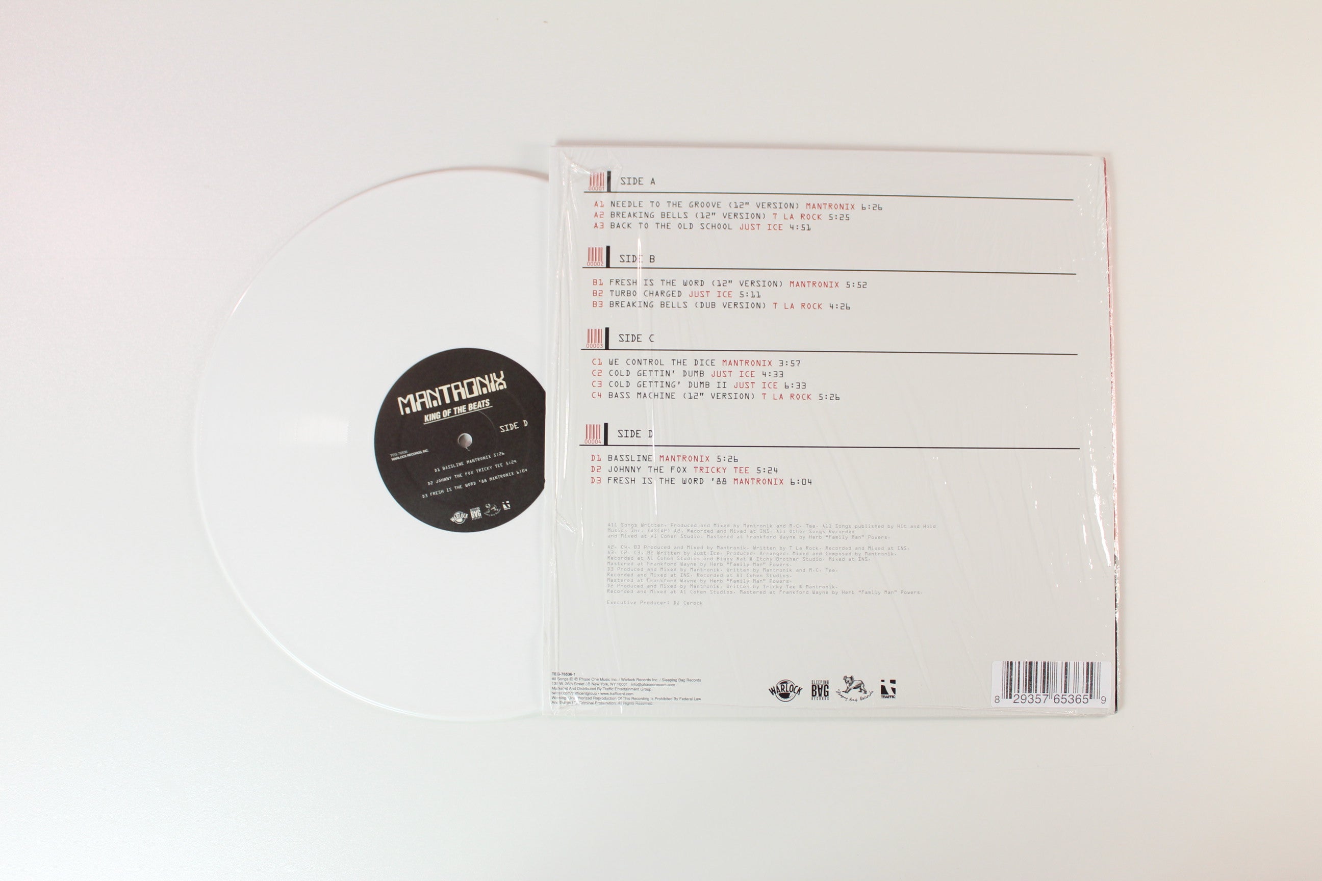 Mantronix - King Of The Beats : Anthology 1985 - 1988 on Traffic Entertainment Ltd White / Red Vinyl