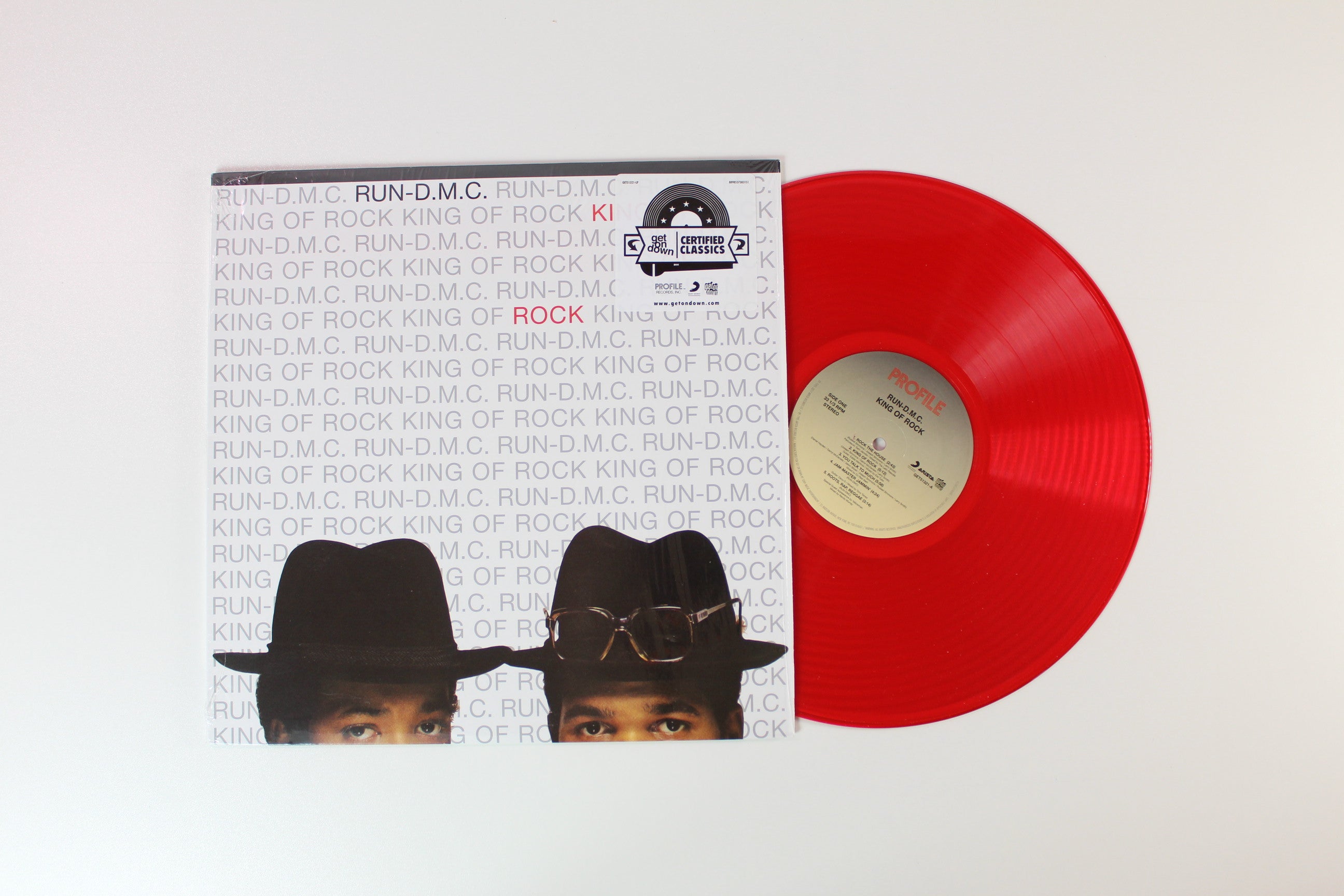 Run-DMC - King Of Rock on Get on Down Red Translucent Reissue